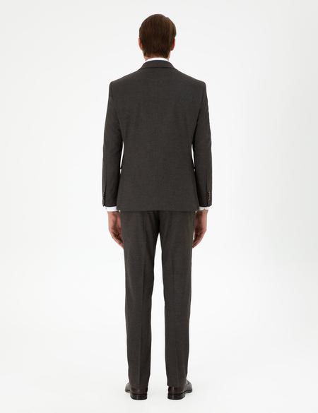 Kahverengi Slim Fit Takım Elbise - 50278891113