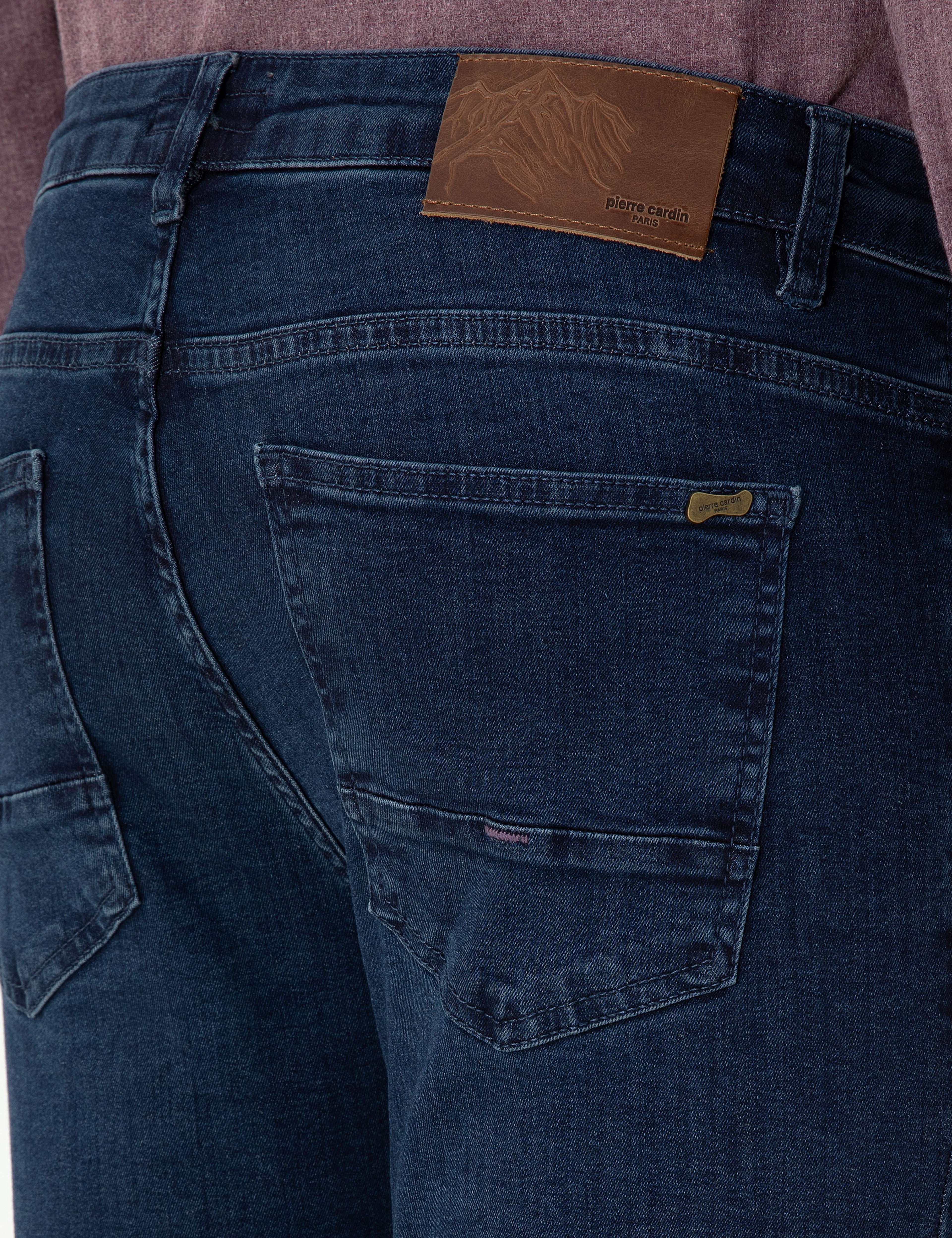 Lacivert Slim Fit Jean Pantolon - Image 6