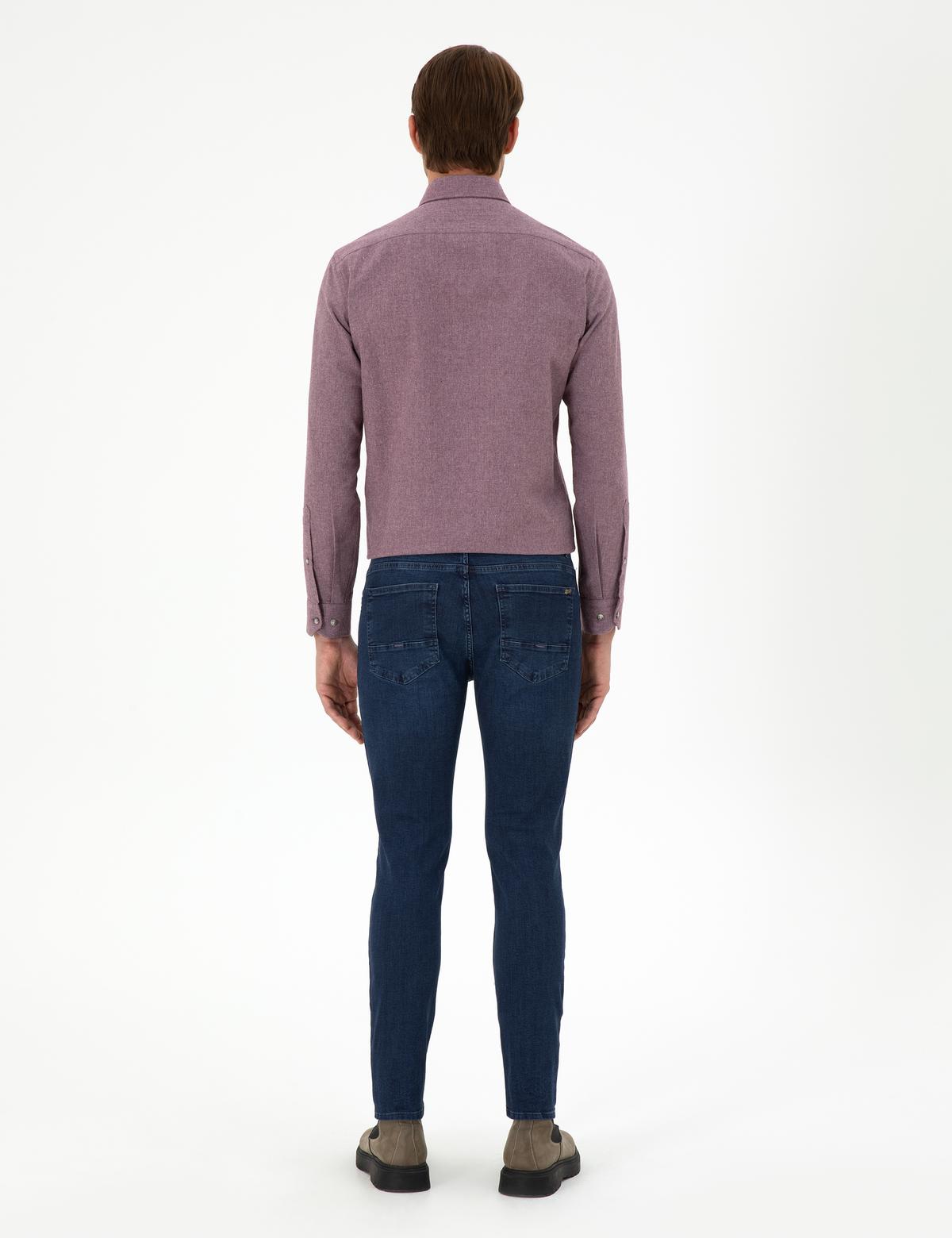 Lacivert Slim Fit Jean Pantolon - 50295881033