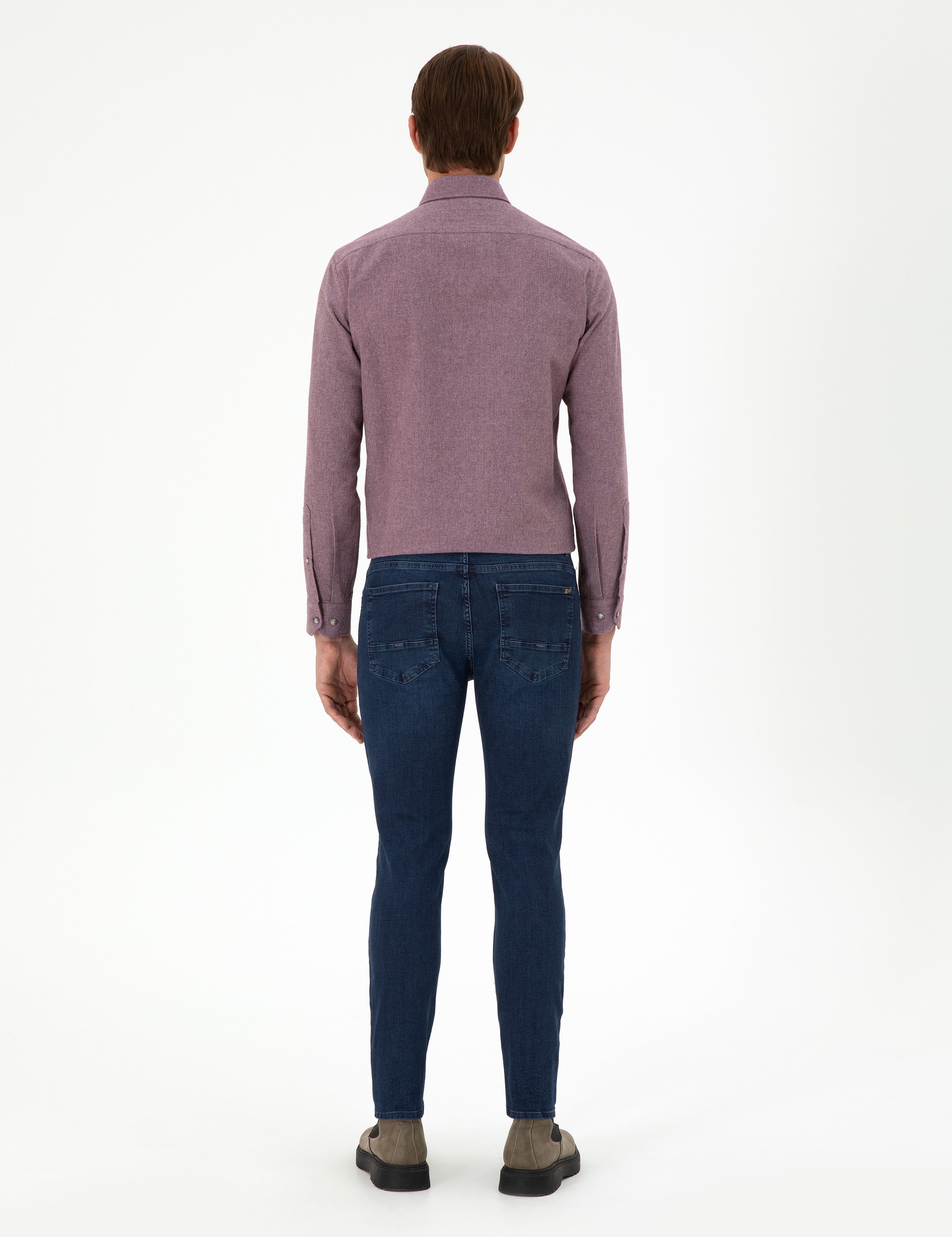 Lacivert Slim Fit Jean Pantolon - Image 4
