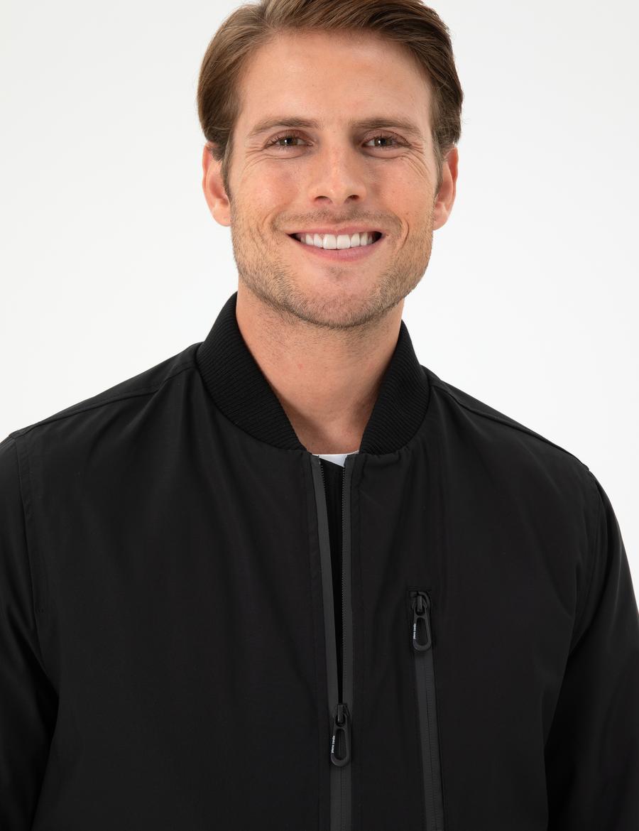 Siyah Regular Fit Mont