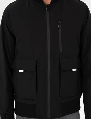 Siyah Regular Fit Mont