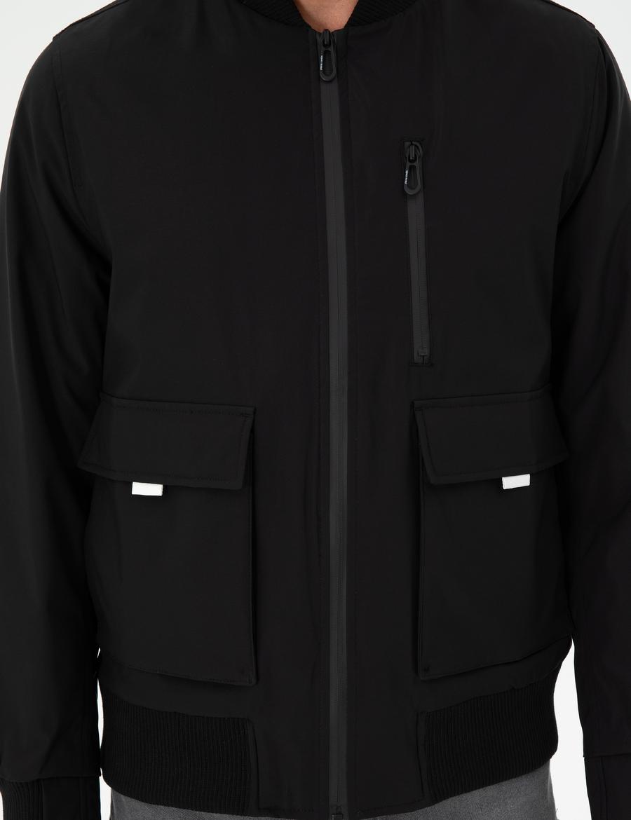 Siyah Regular Fit Mont