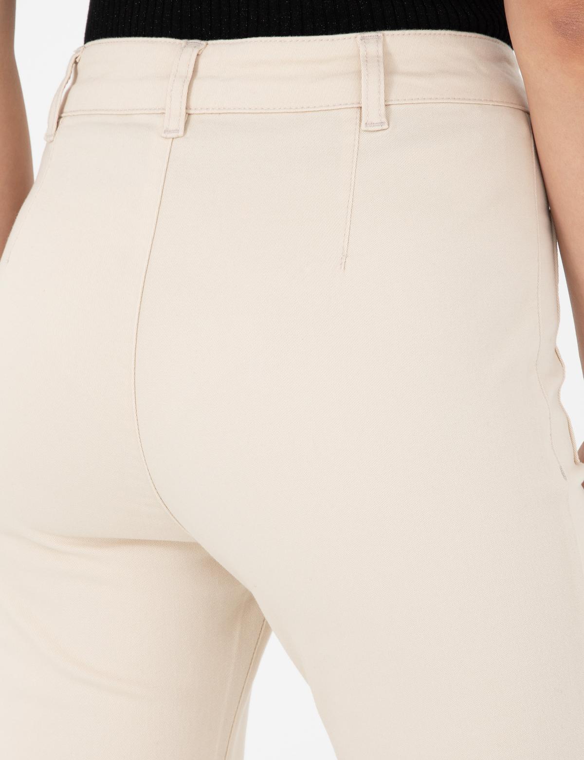 Ekru Flare Fit Pantolon - 50292885002