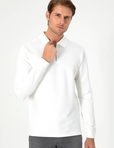 Ekru Regular Fit Sweatshirt