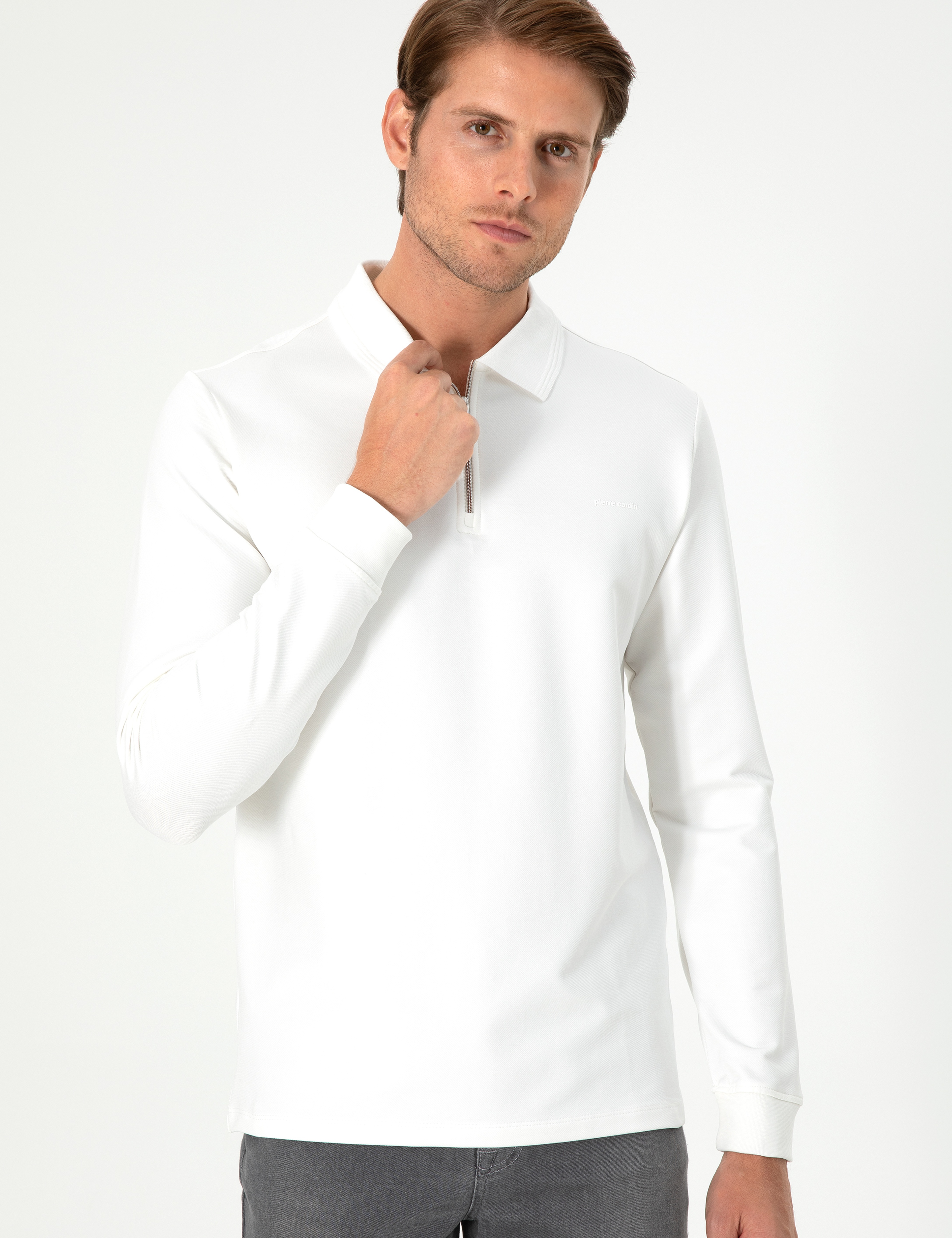 Ekru Regular Fit Sweatshirt