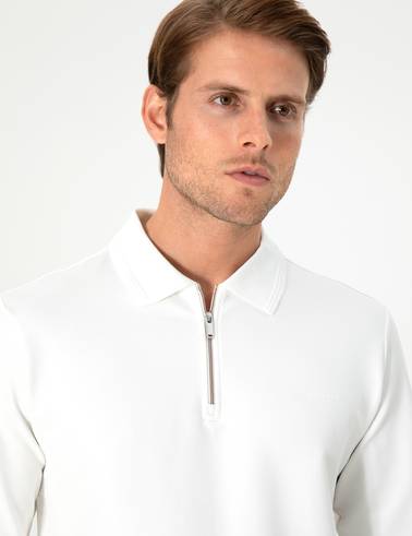 Ekru Regular Fit Sweatshirt