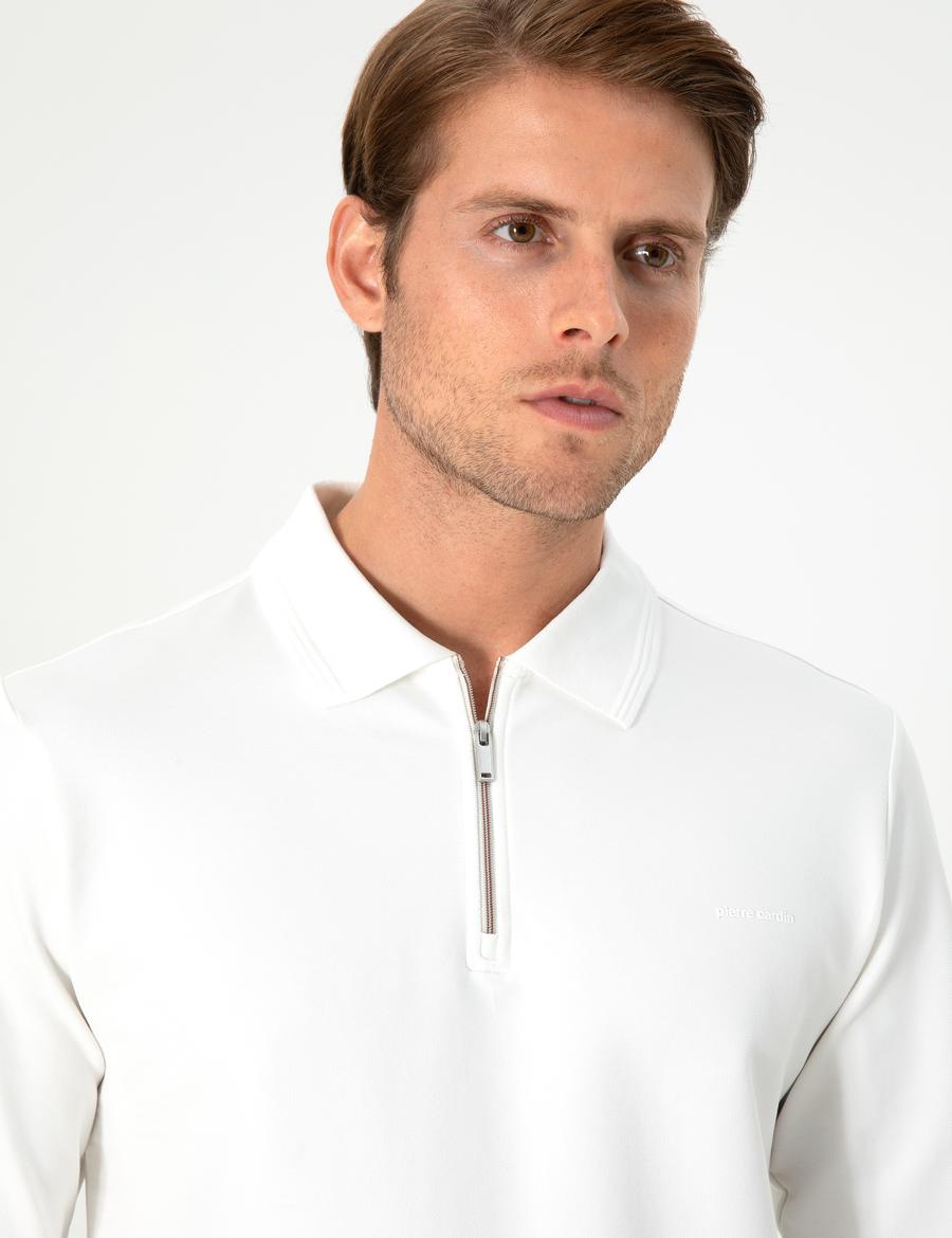 Ekru Regular Fit Sweatshirt