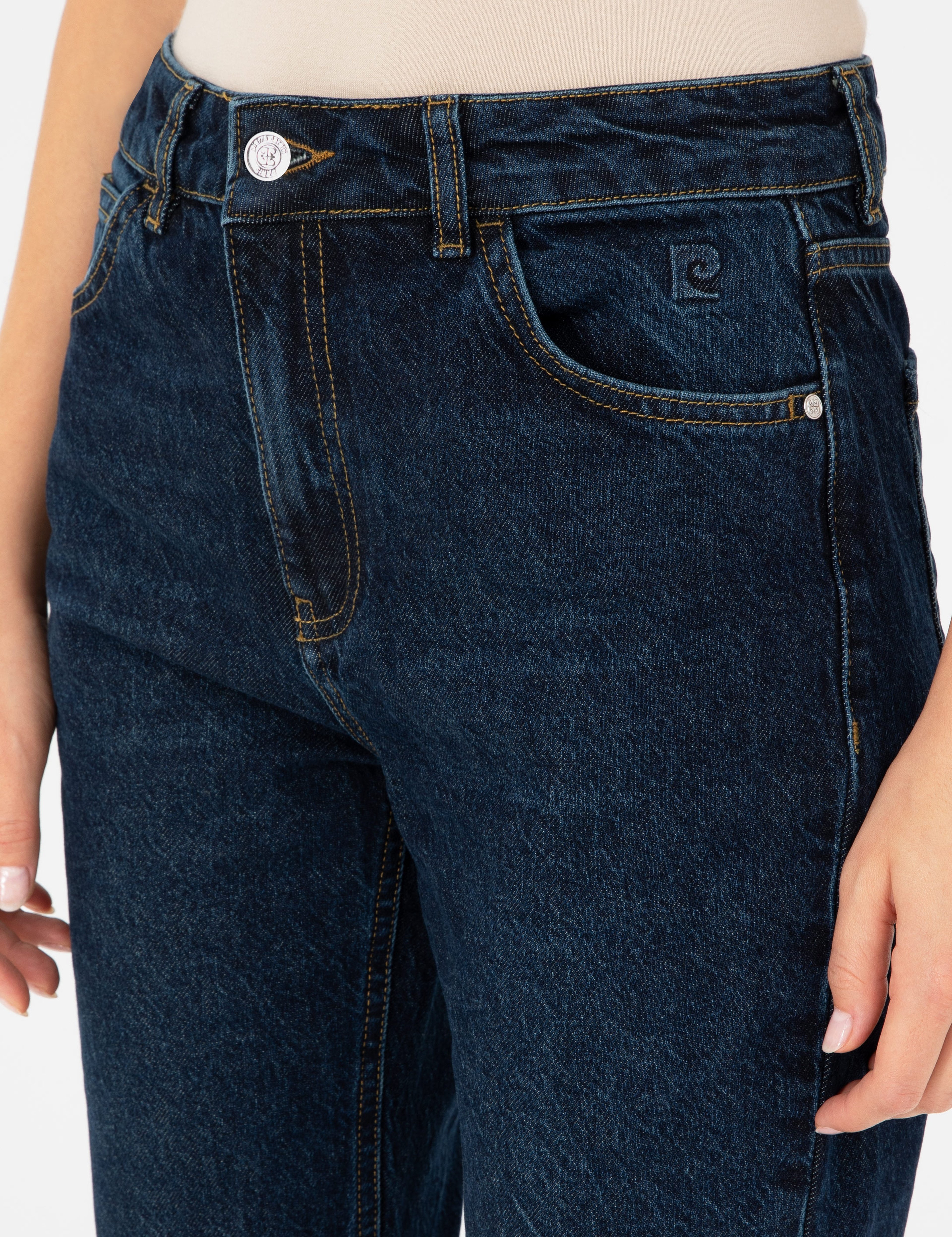 Koyu İndigo Straight Fit Jean Pantolon - Image 5