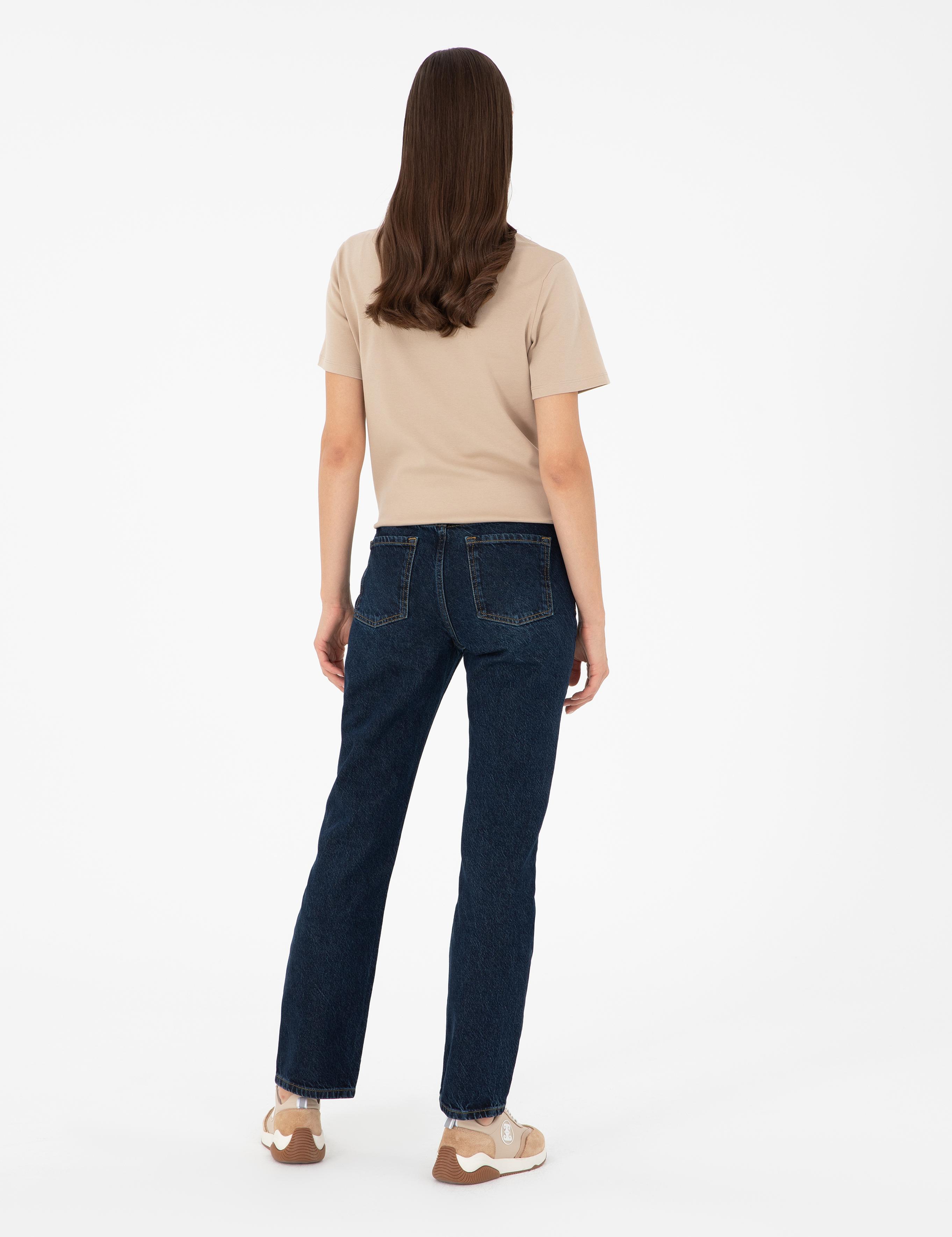 Koyu İndigo Straight Fit Jean Pantolon