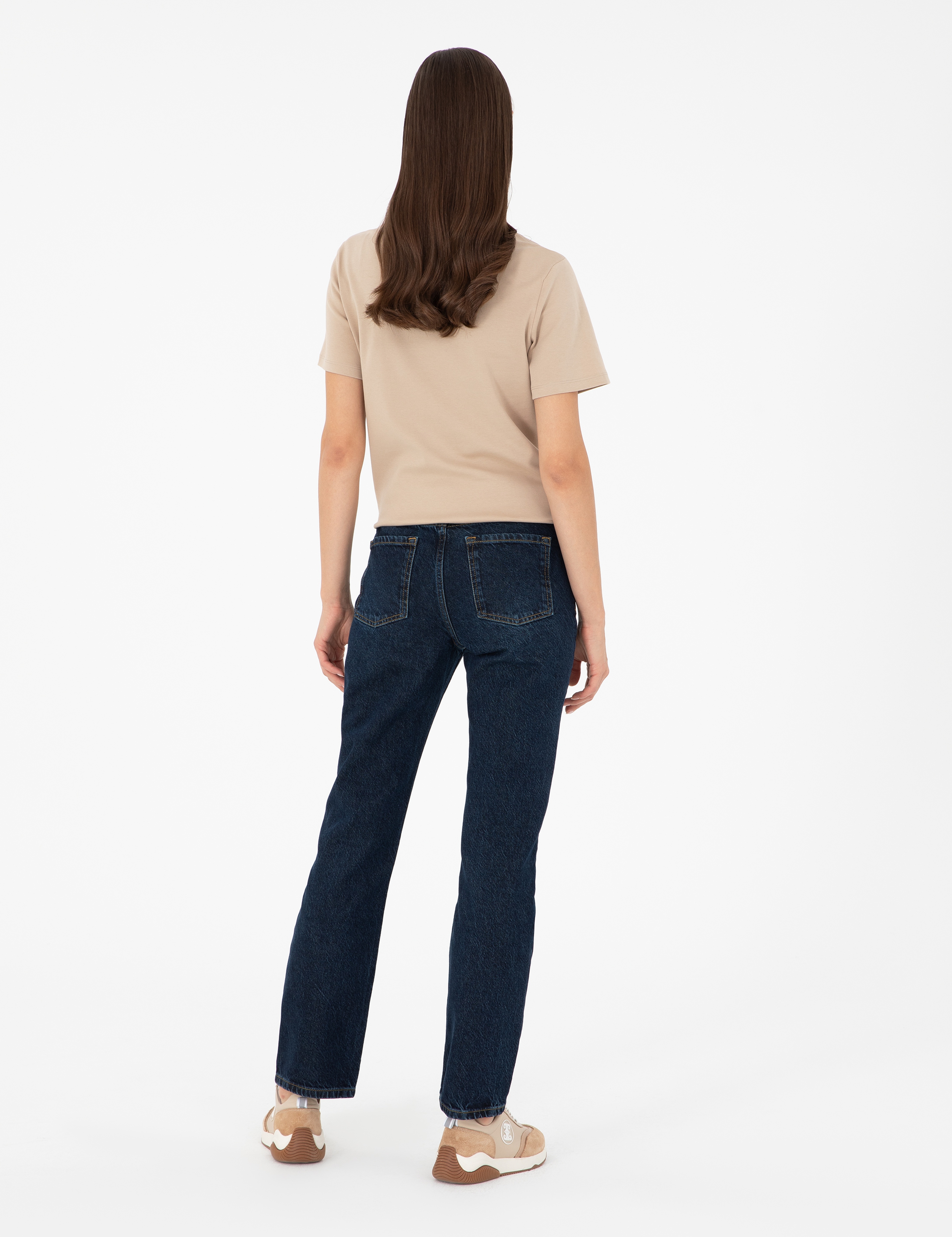 Koyu İndigo Straight Fit Jean Pantolon - Image 4