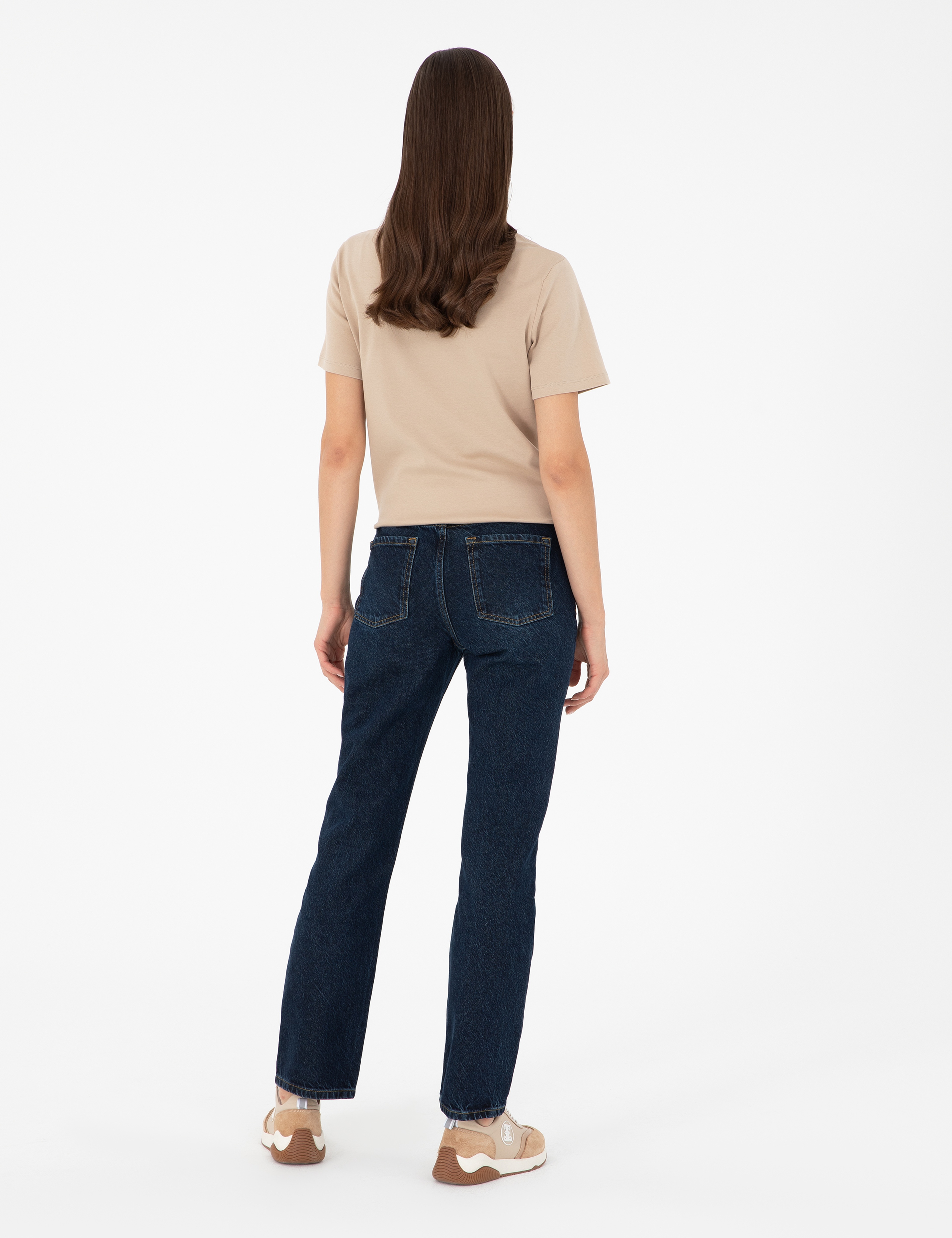 Koyu İndigo Straight Fit Jean Pantolon