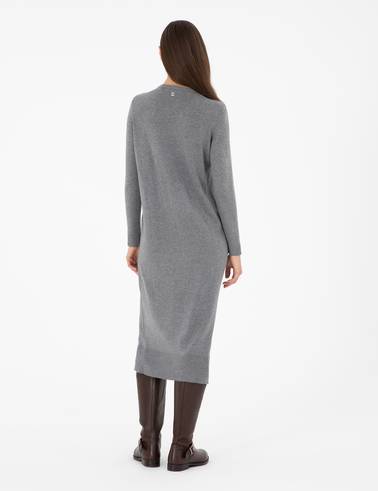 Antrasit Regular Fit Triko Elbise