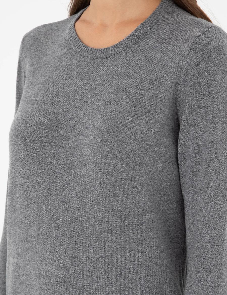 Antrasit Regular Fit Triko Elbise