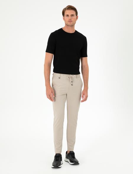 Bej Kumaş Pantolon - 50296593173