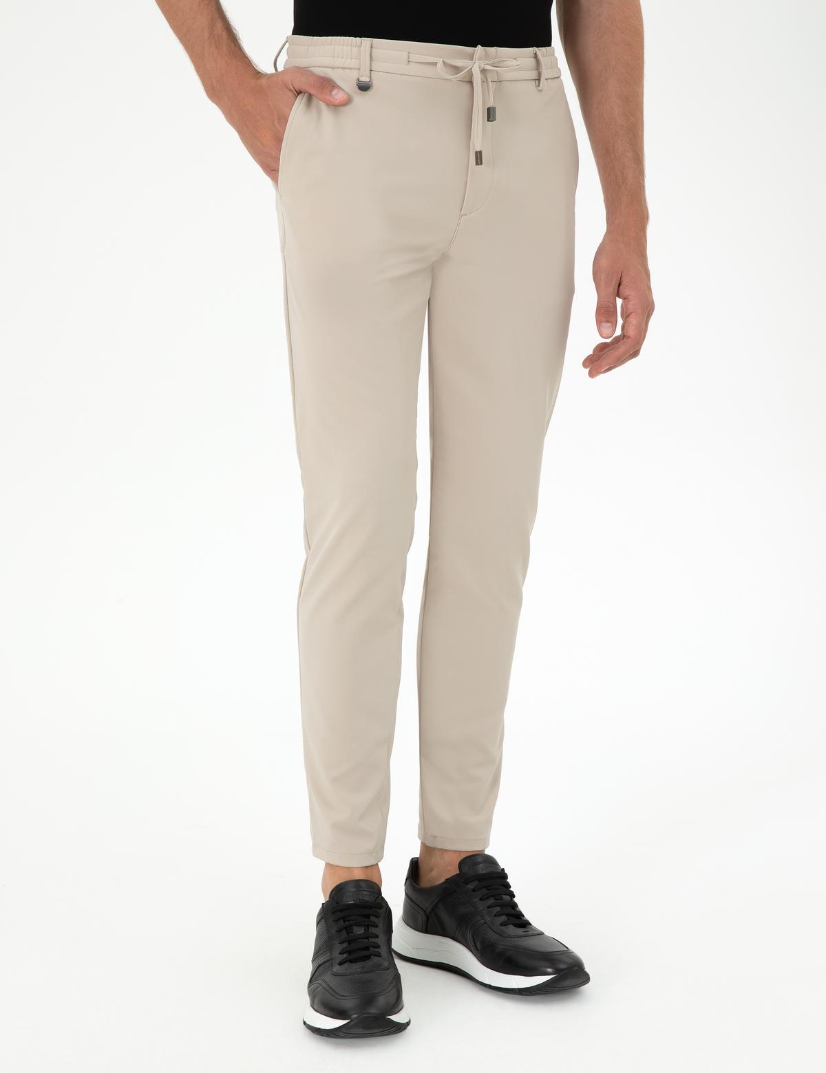 Bej Kumaş Pantolon - 50296593173