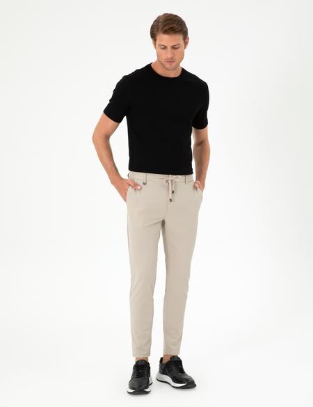 Bej Kumaş Pantolon - 50296593173