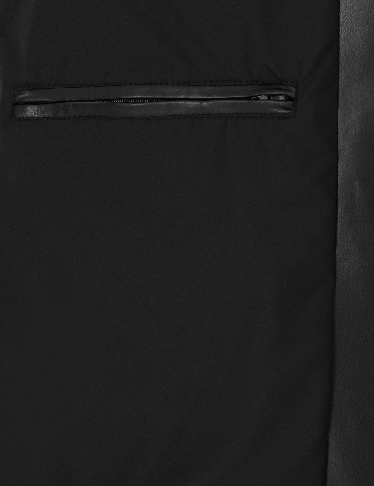 Siyah Suni Deri Ceket - 50300560005