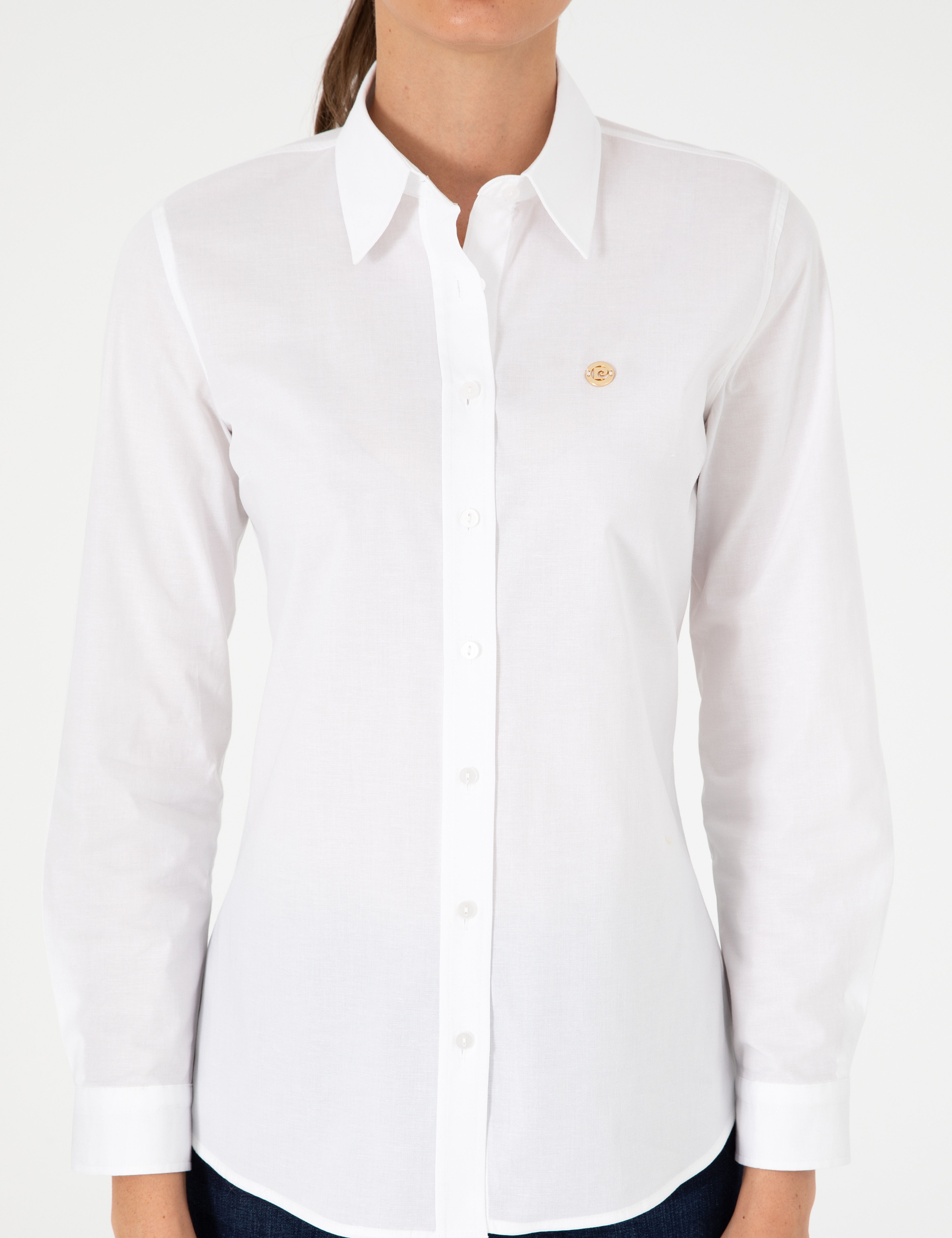 Beyaz Slim Fit Uzun Kollu Gömlek