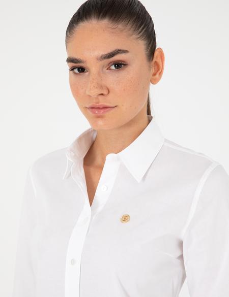 Beyaz Slim Fit Uzun Kollu Gömlek - 50299610006