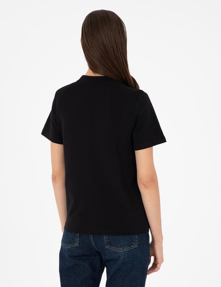 Siyah NEWSLIM Tişört - 50303243013