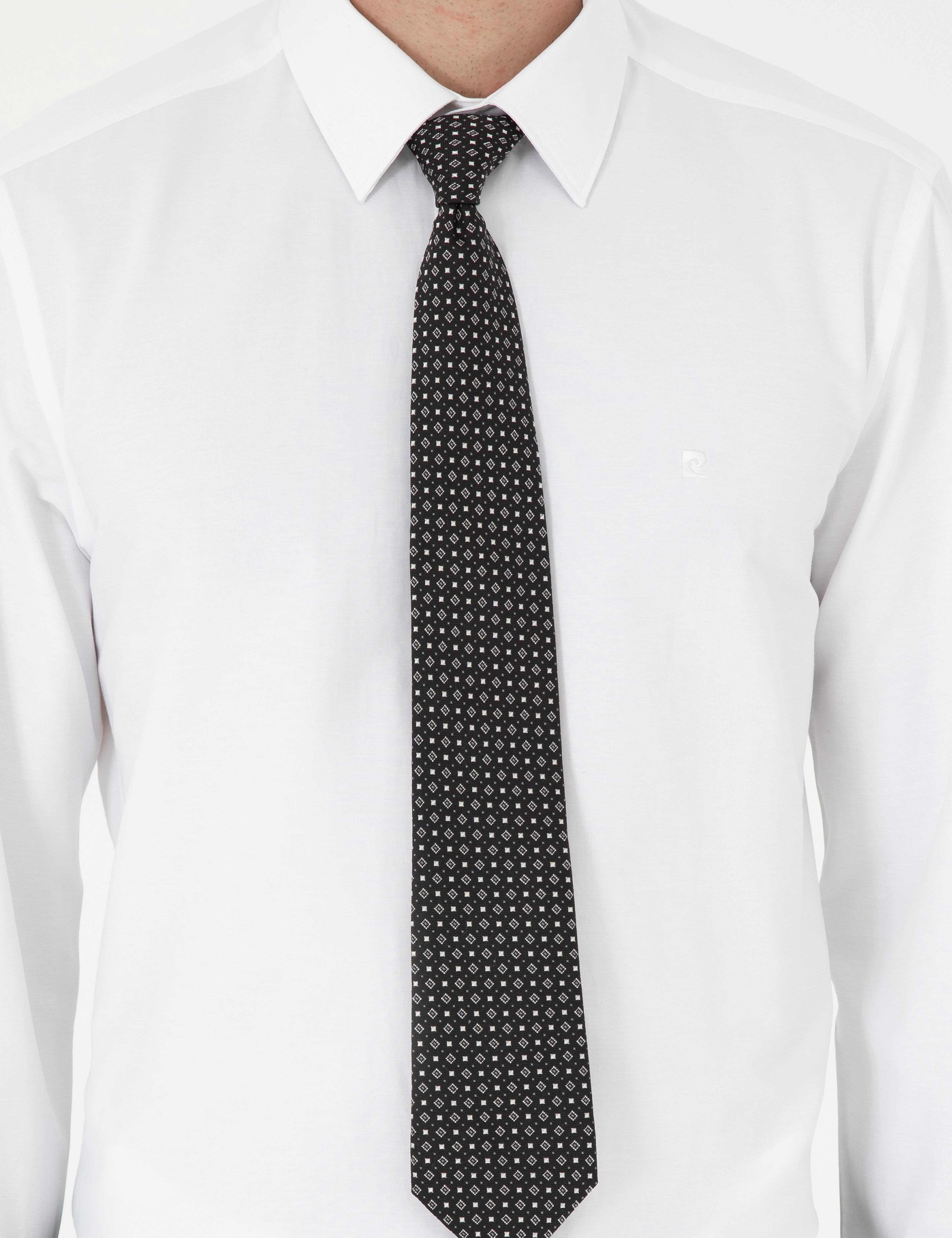 Beyaz Slim Fit Uzun Kollu Basic Gömlek - Image 6