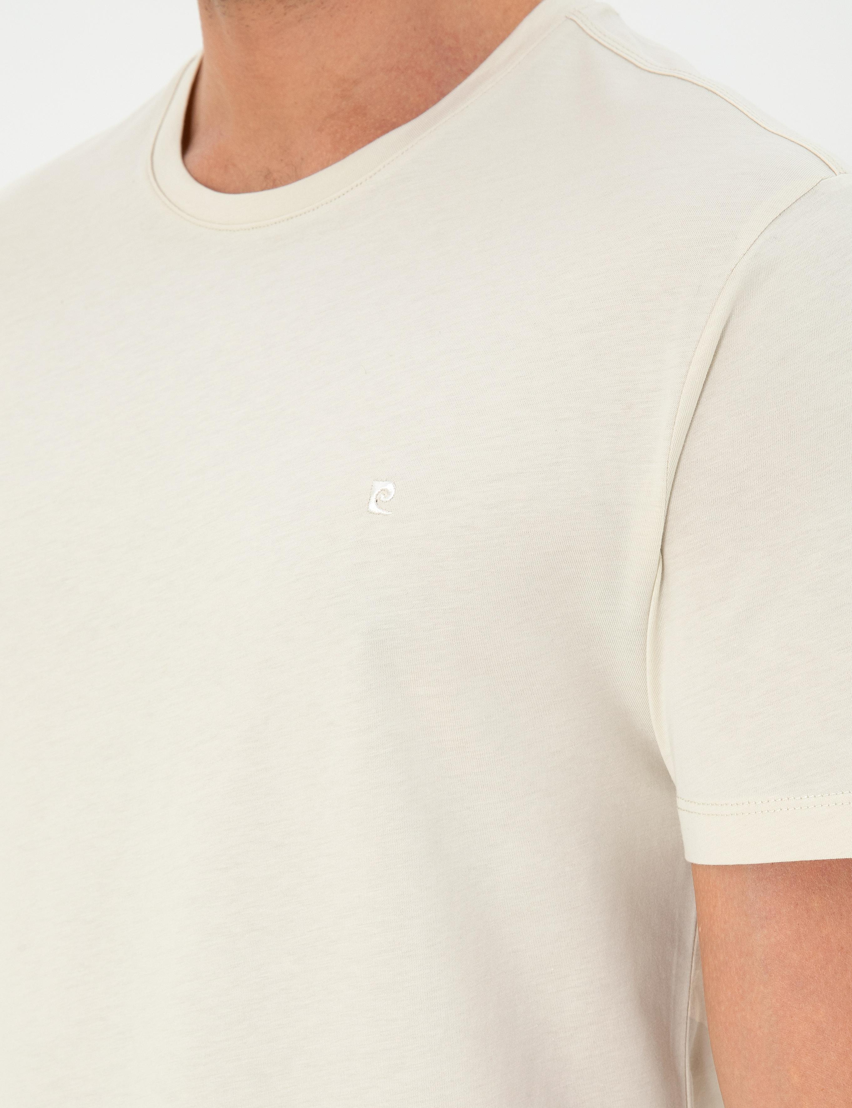 Taş %100 Pamuk Slim Fit Bisiklet Yaka Basic Tişört