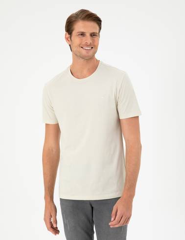 Taş Slim Fit %100 Pamuk Bisiklet Yaka Basic Tişört