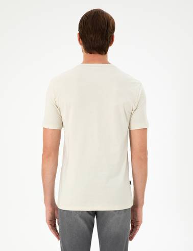 Taş Slim Fit %100 Pamuk Bisiklet Yaka Basic Tişört