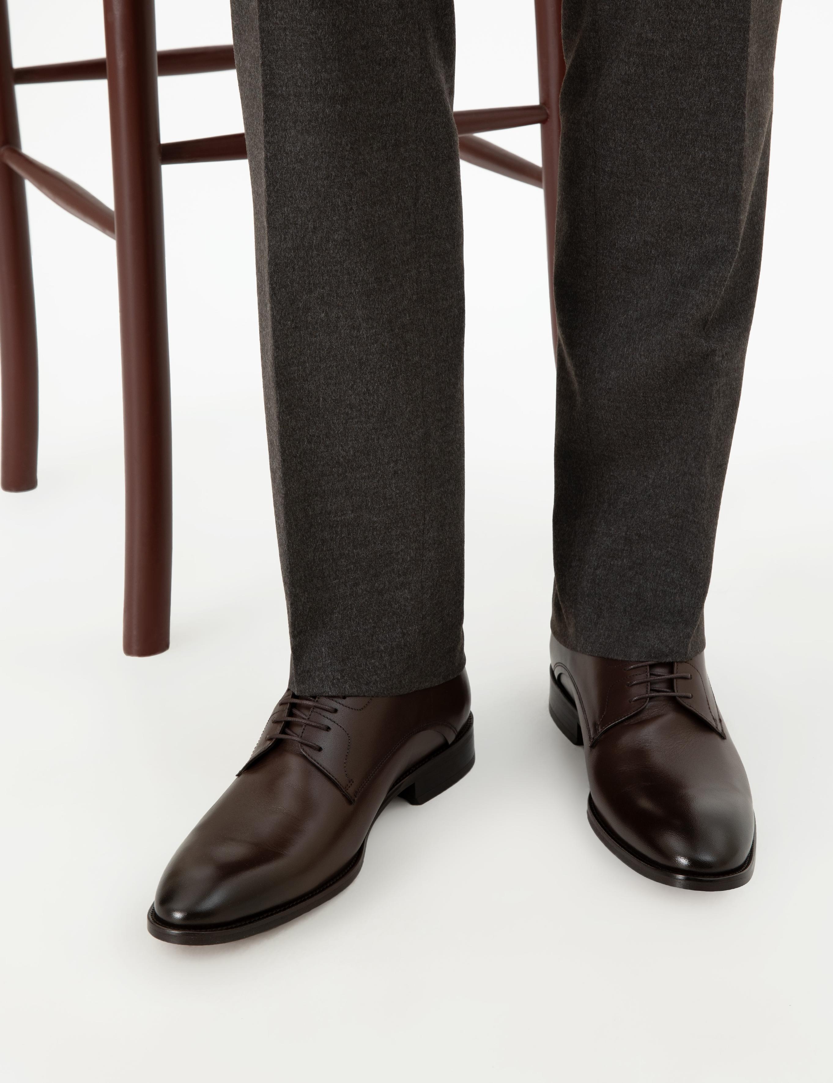 Kahverengi %100 Deri Klasik Ayakkabı