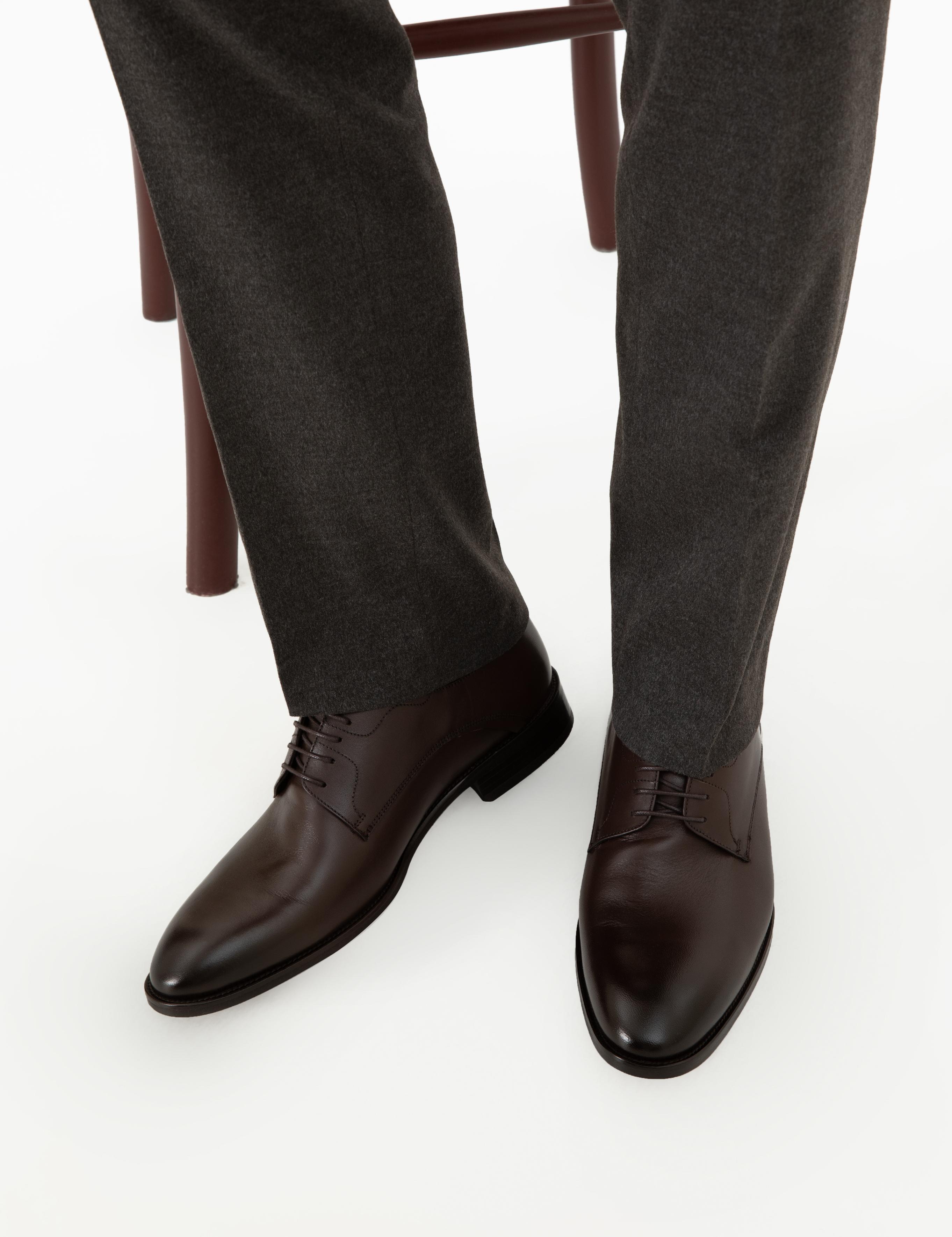 Kahverengi %100 Deri Klasik Ayakkabı