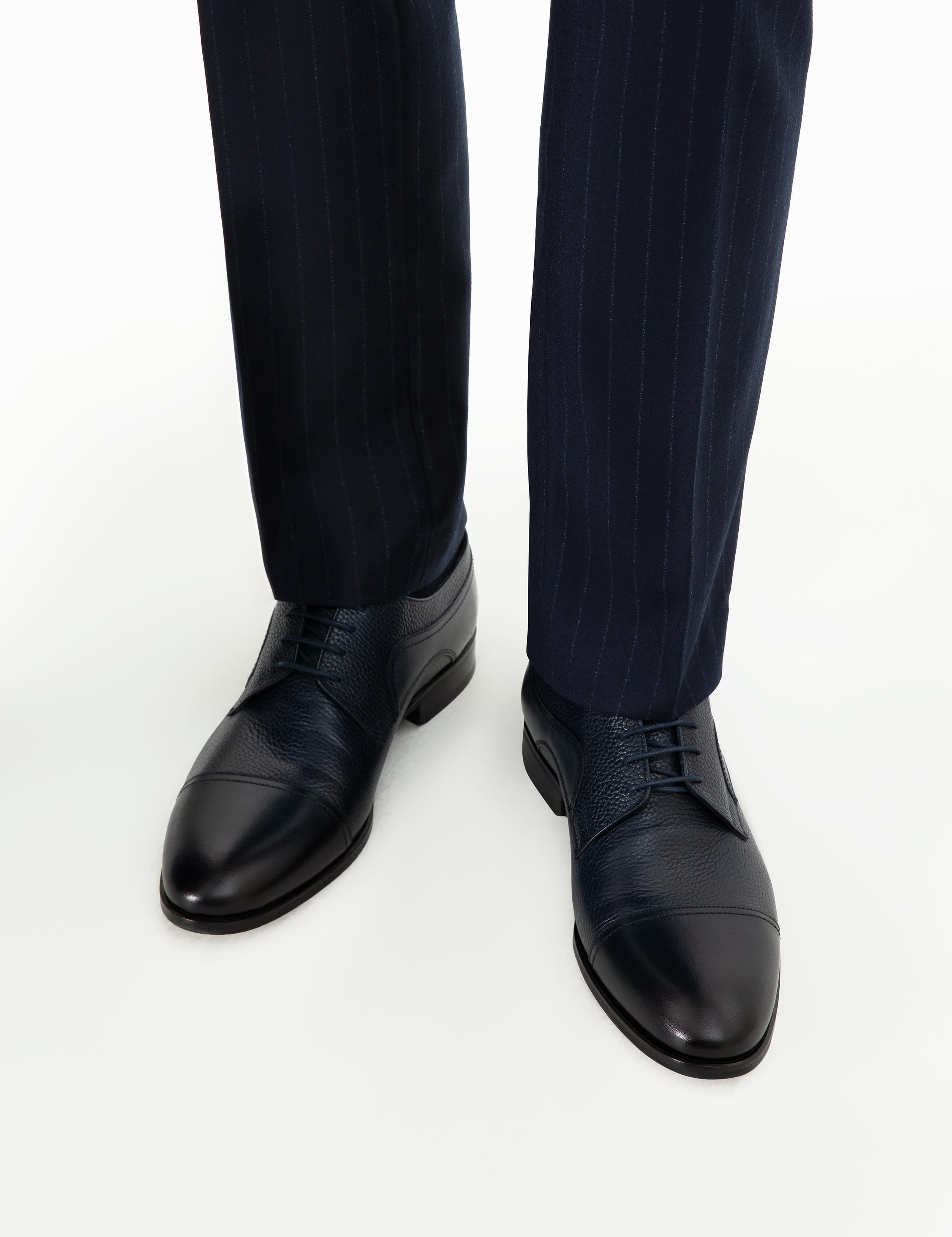 Lacivert %100 Deri Klasik Ayakkabı