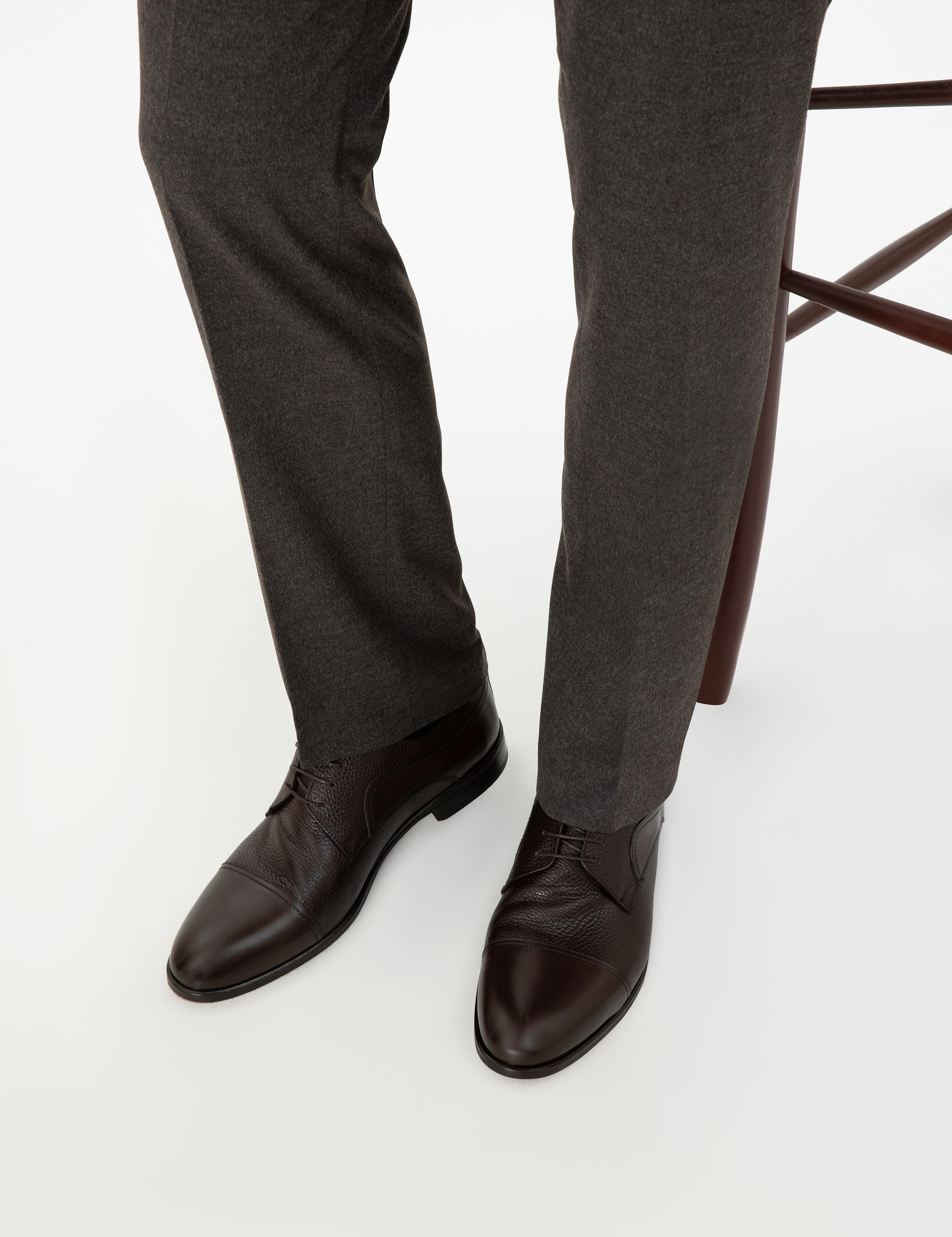 Kahverengi %100 Deri Klasik Ayakkabı