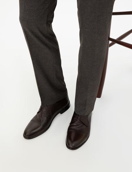 Kahverengi %100 Deri Klasik Ayakkabı - 50296123002