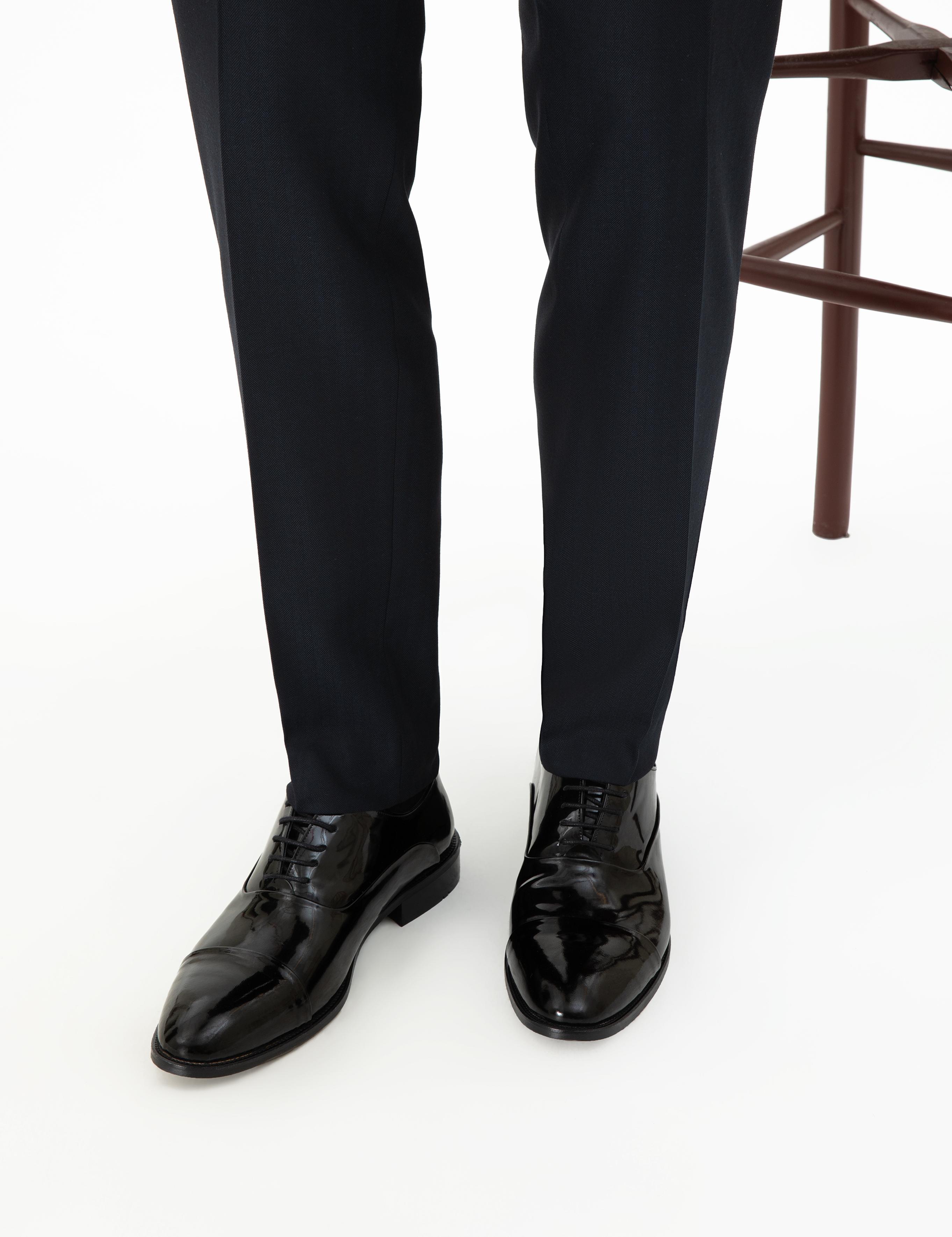 Rugan Siyah %100 Deri Klasik Ayakkabı