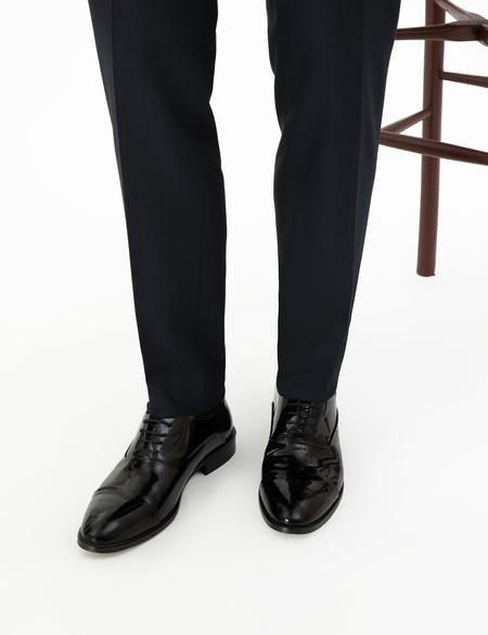 Rugan Siyah %100 Deri Klasik Ayakkabı - 50298519004