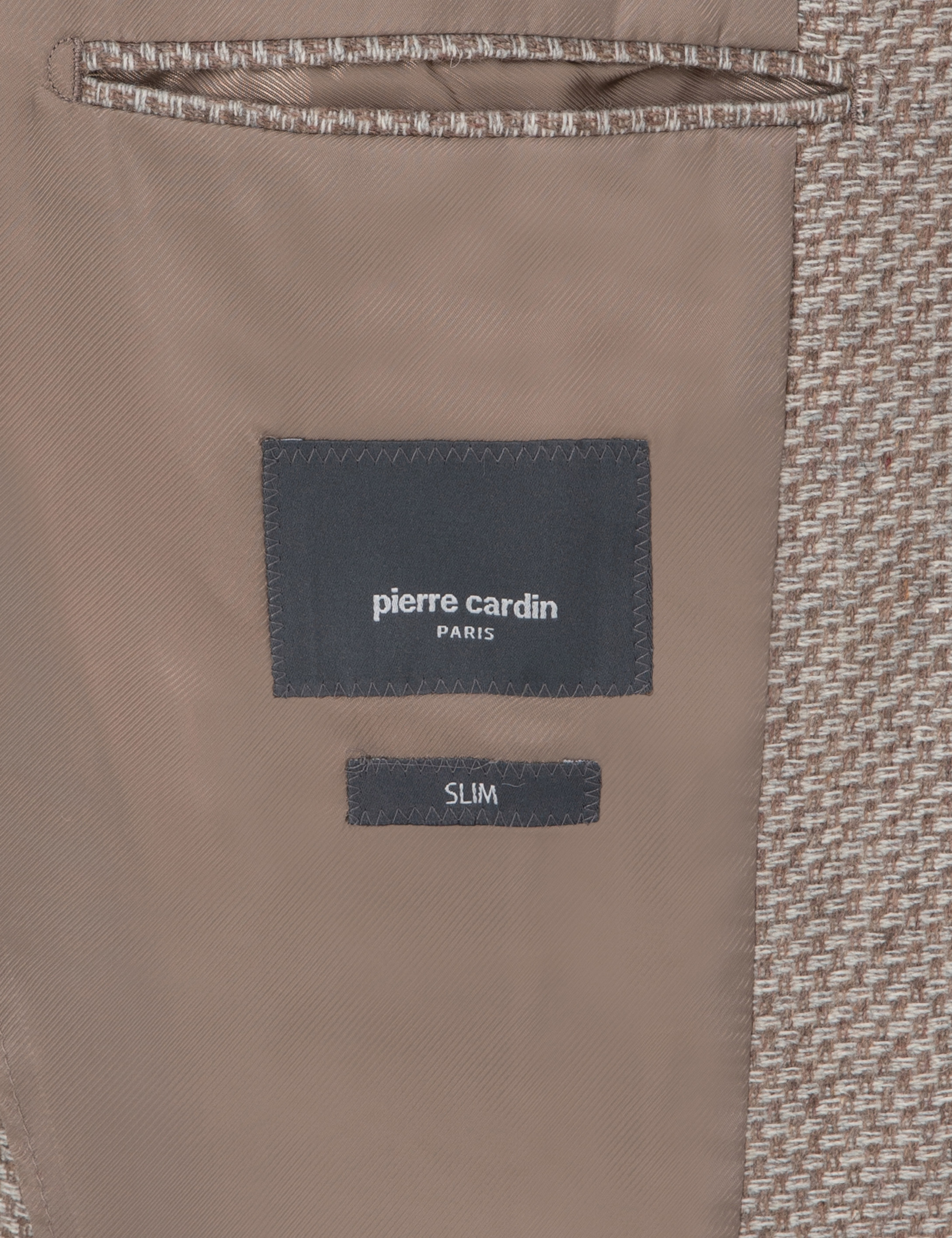 Açık Kahverengi Yün Karışımlı Slim Fit Ceket