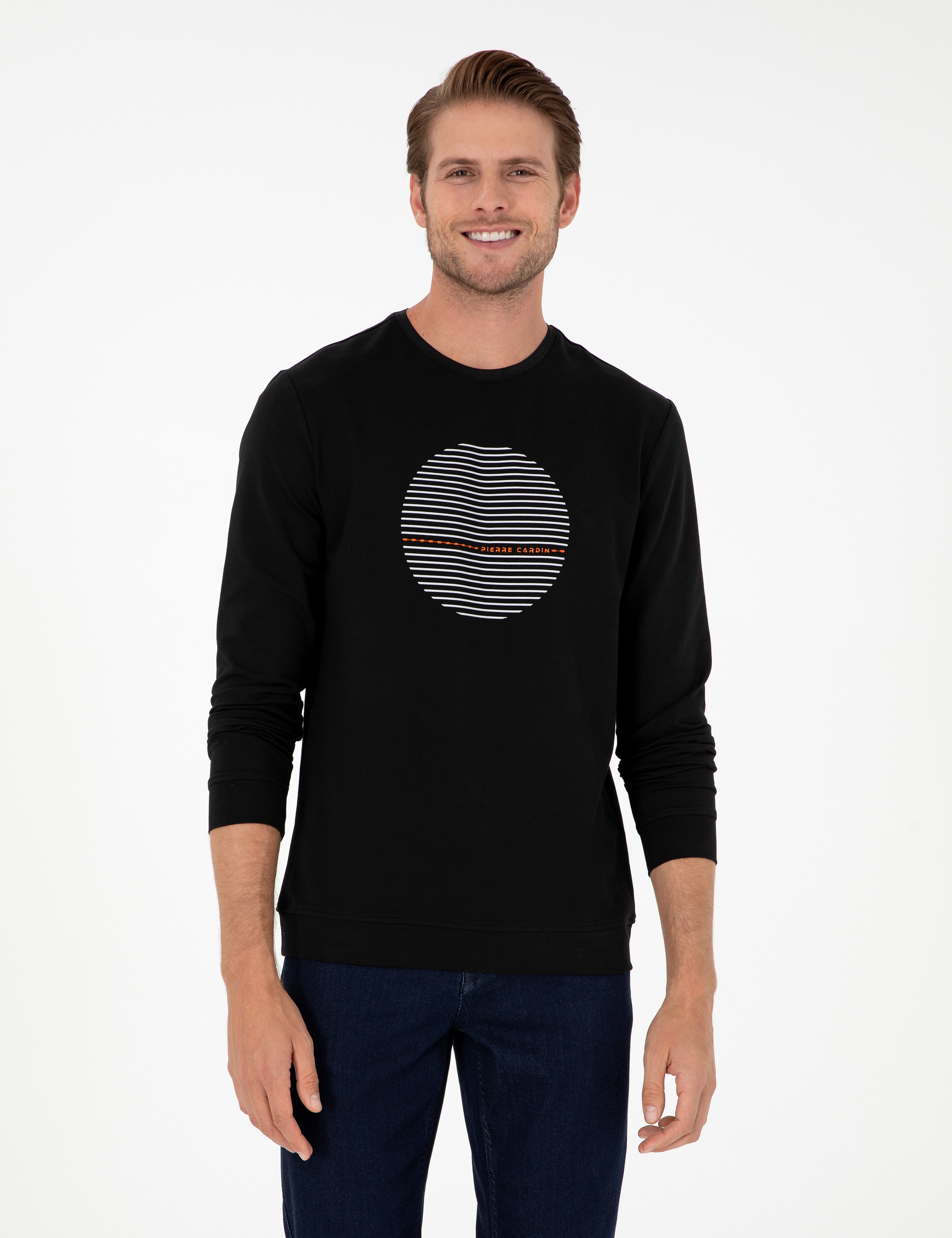 Siyah Regular Fit Sweatshirt