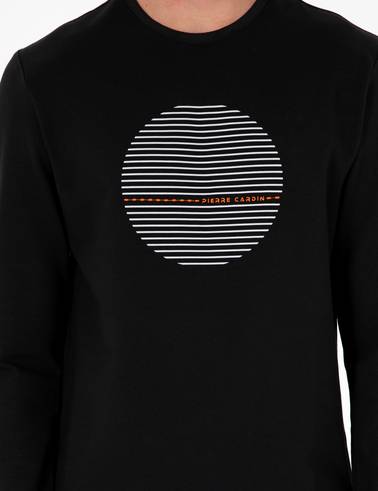 Siyah Regular Fit Sweatshirt
