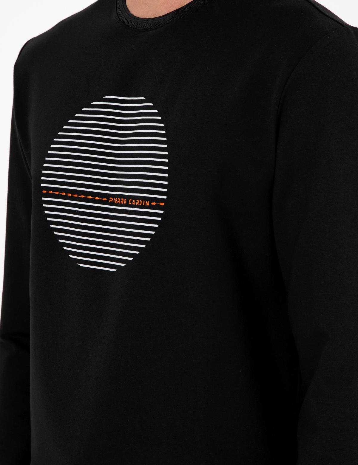 Siyah Regular Fit Sweatshirt - 50290634037