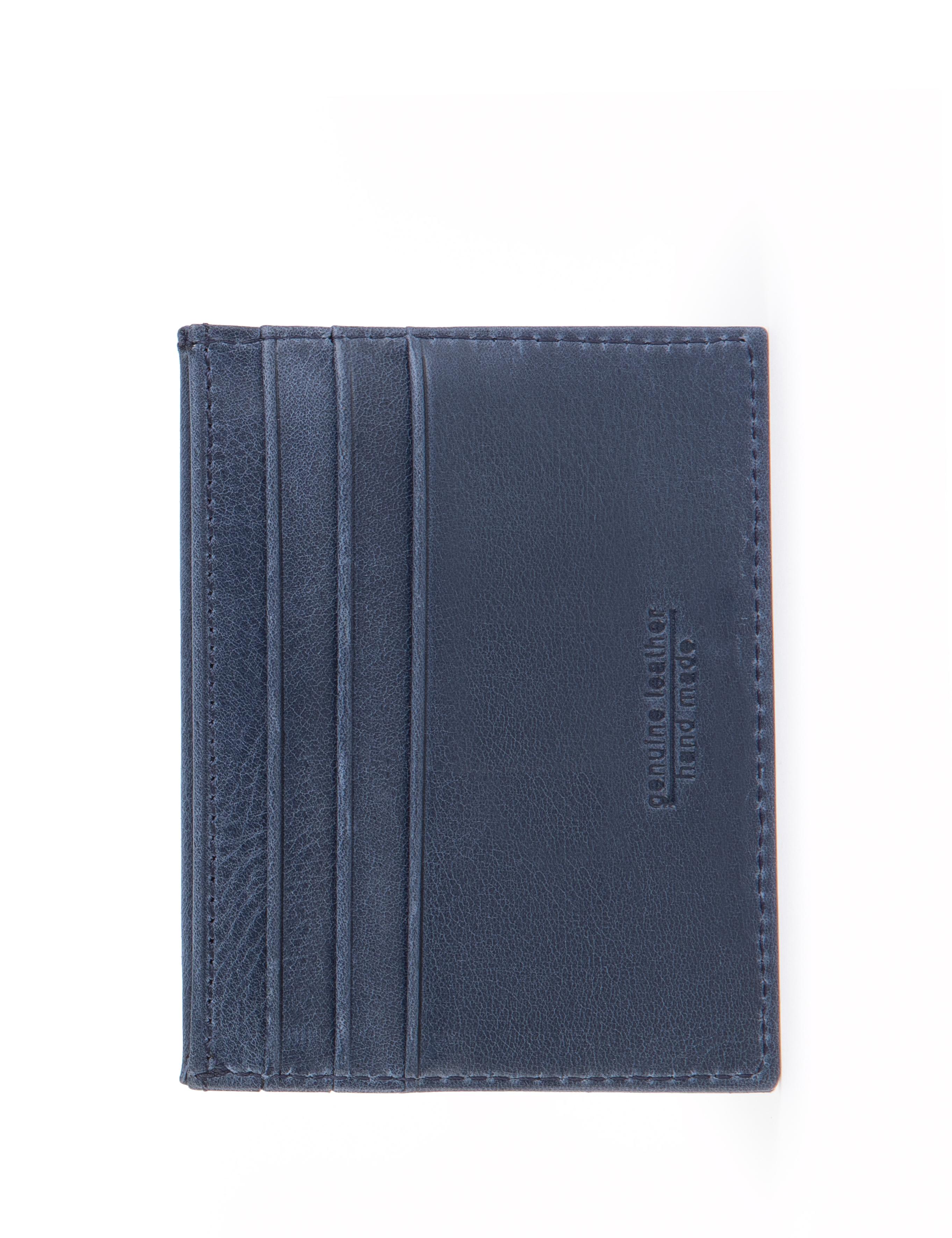 Erkek Lacivert Deri Kartlık