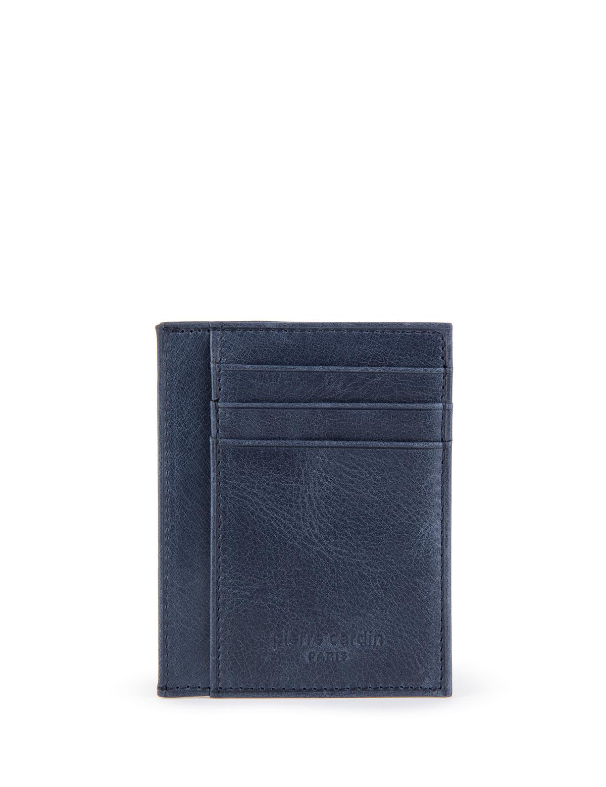 Erkek Lacivert Deri Kartlık - 50305182002