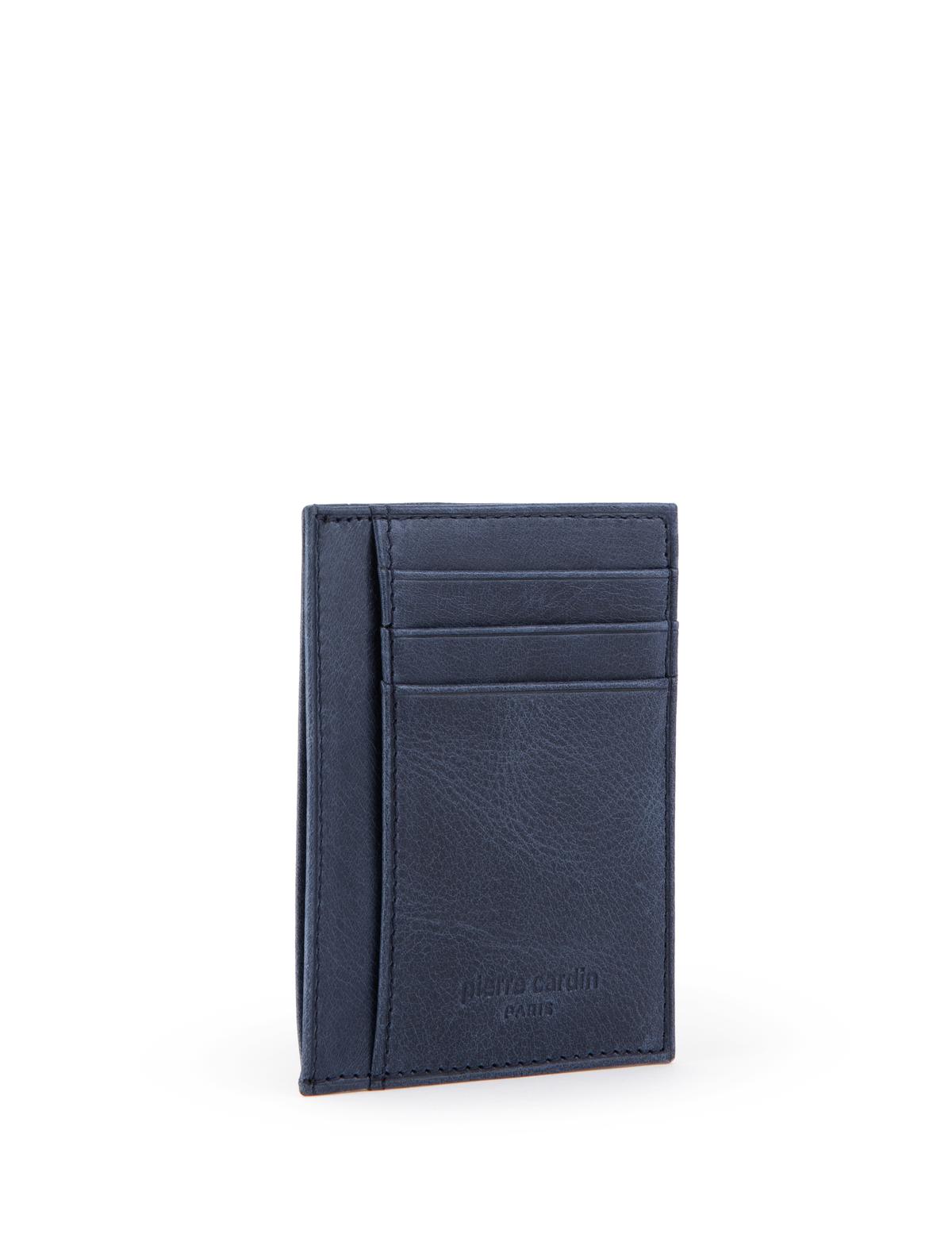 Erkek Lacivert Deri Kartlık - 50305182002