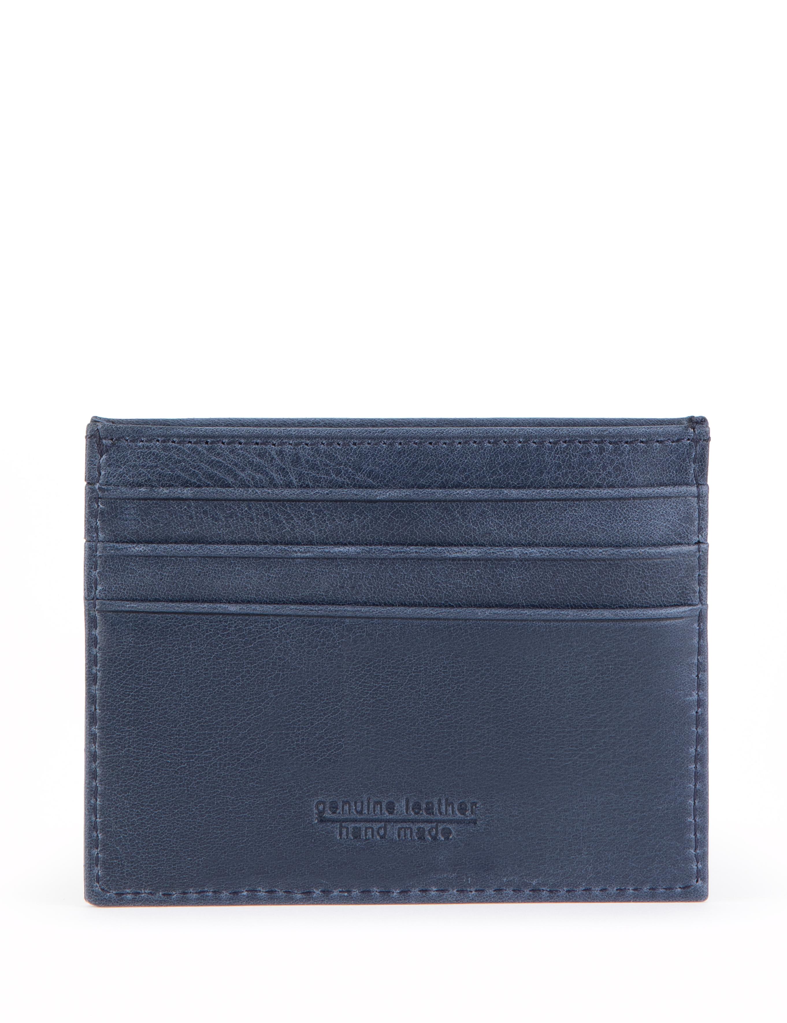 Erkek Lacivert Deri Kartlık