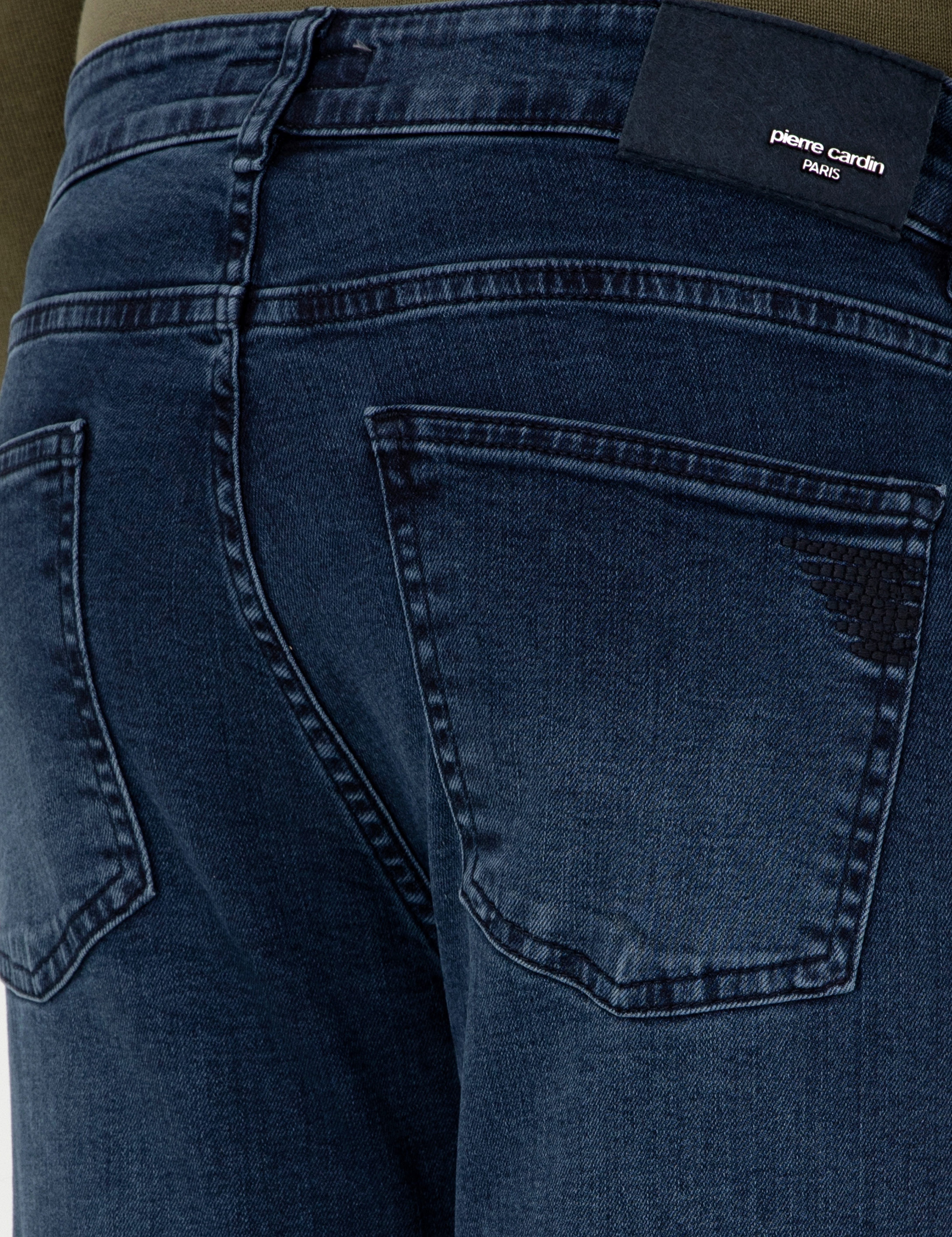 Lacivert Slim Fit Jean Pantolon - Image 6