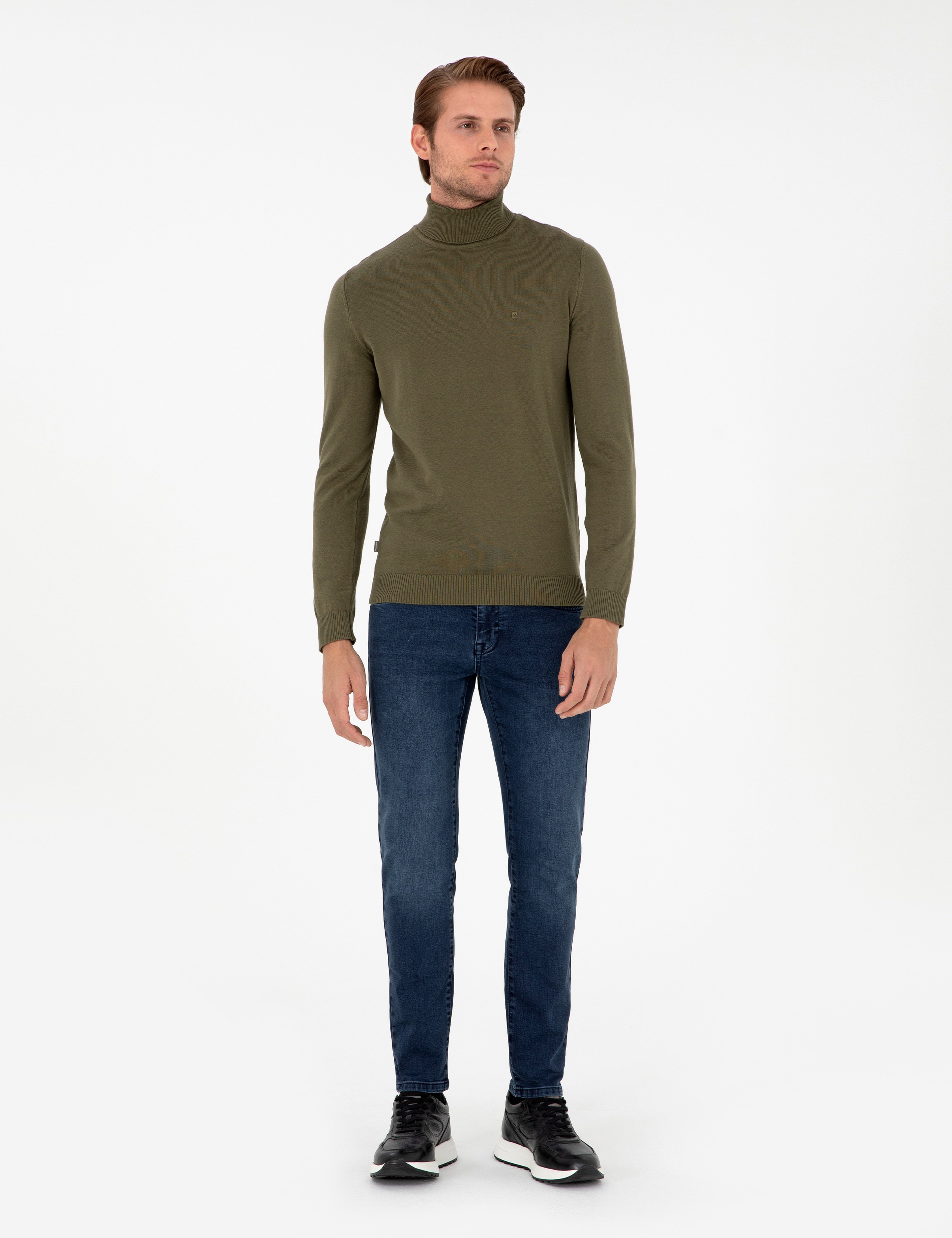 Lacivert Slim Fit Jean Pantolon - Image 1