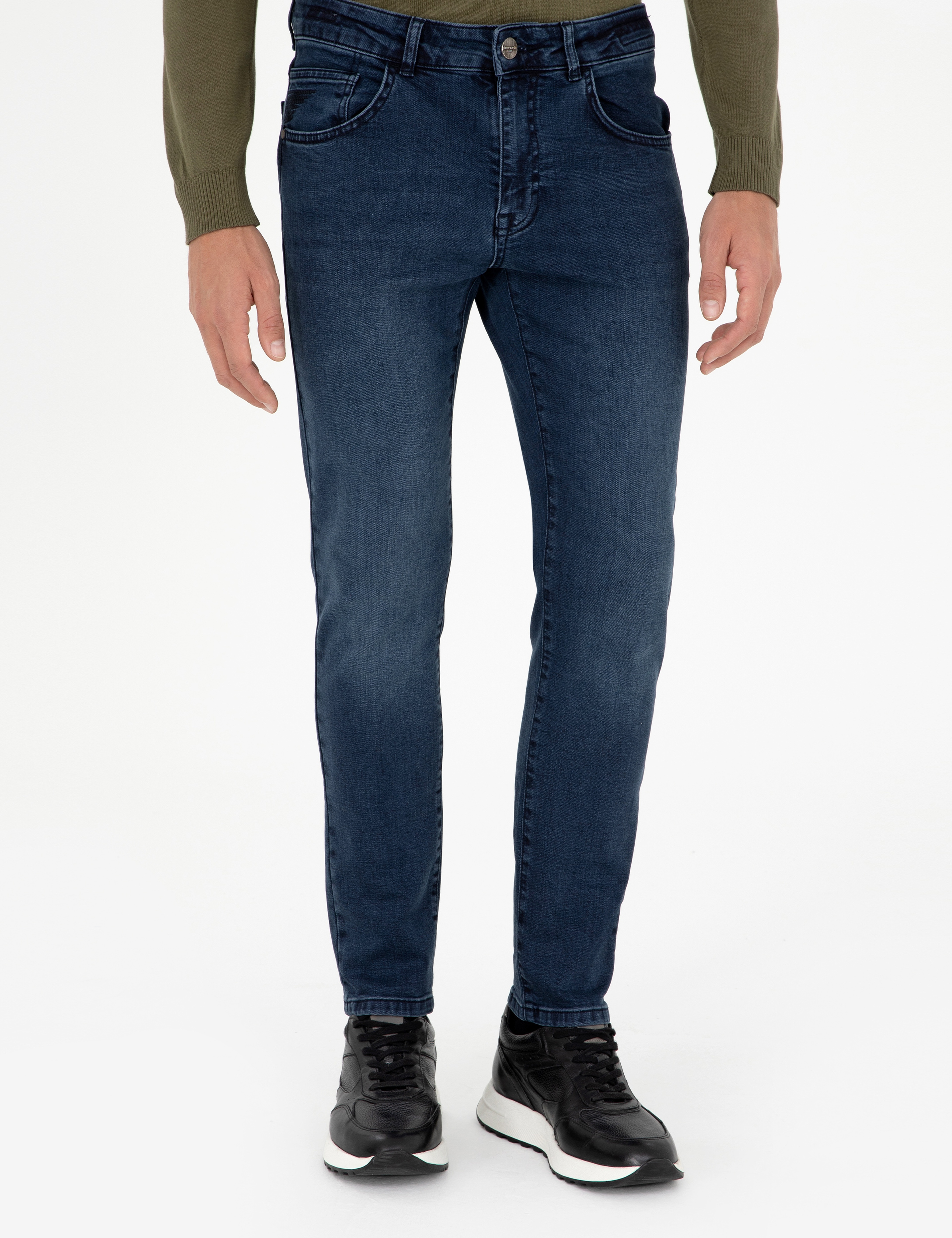 Lacivert Slim Fit Jean Pantolon - Image 2