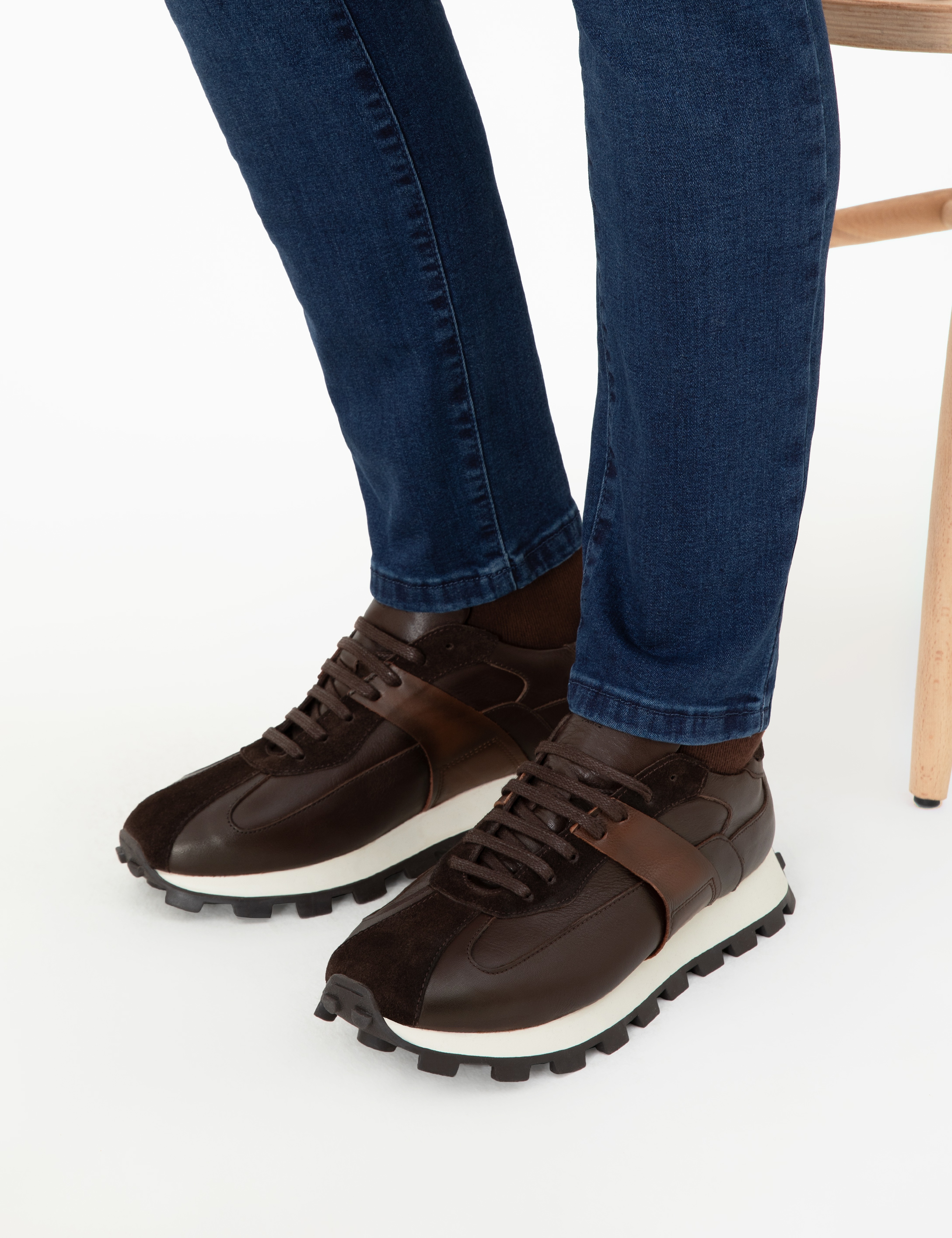 Kahverengi %100 Deri Casual Ayakkabı - Image 7