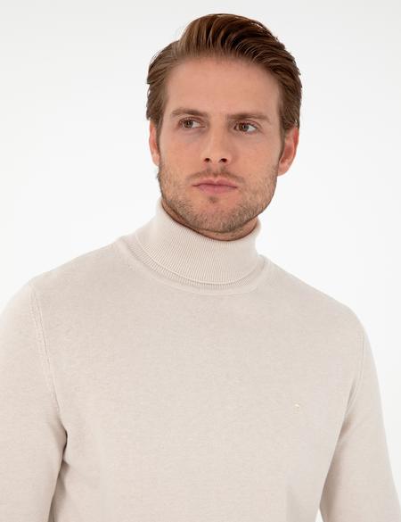 Taş Slim Fit Balıkçı Yaka Basic Triko Kazak - 50296582027