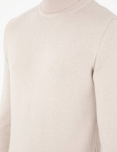 Taş Slim Fit Balıkçı Yaka Basic Triko Kazak